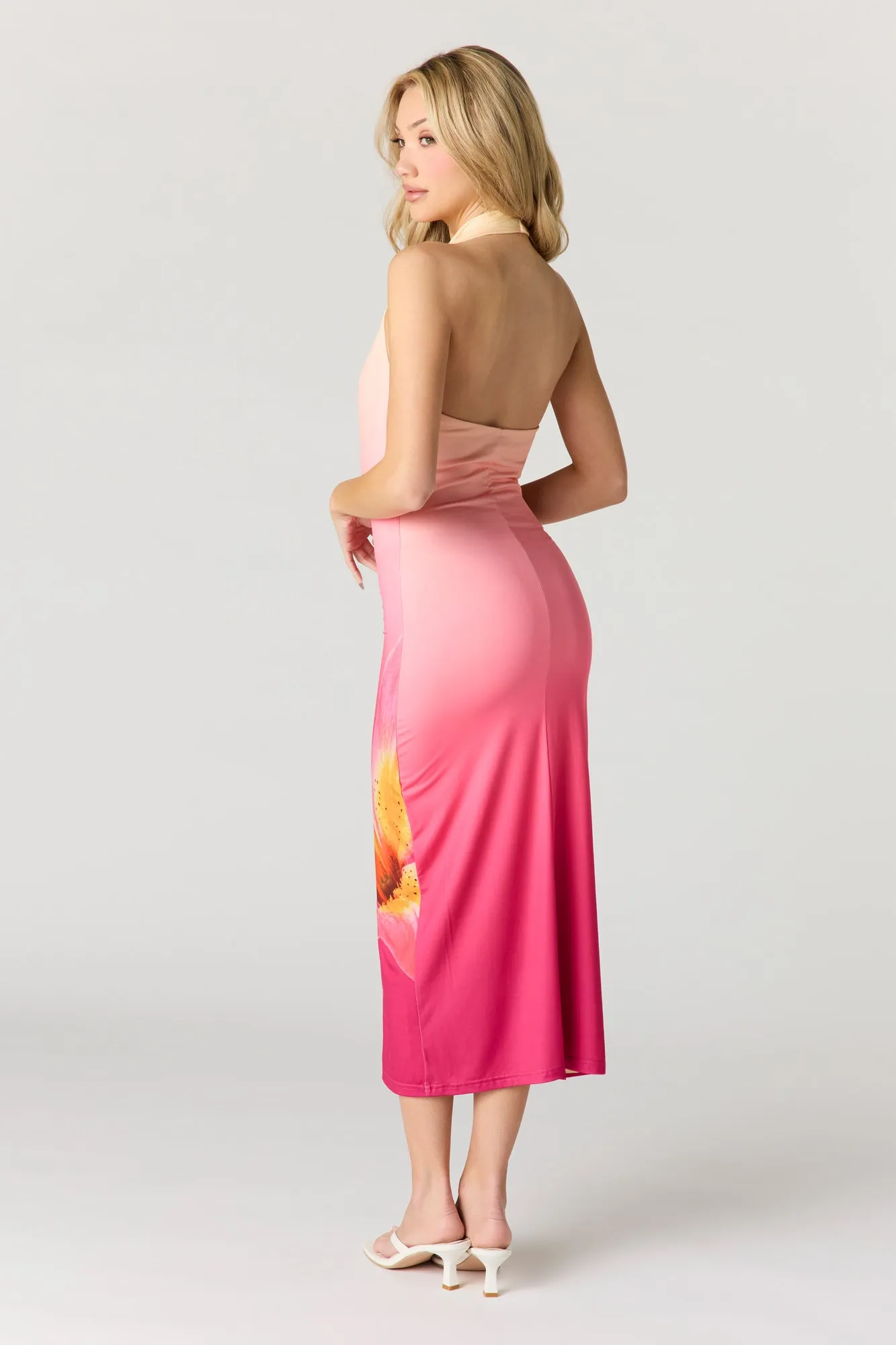 Contour Cowl Neck Halter Dress sold by Urban Planet product image thumbnail 3