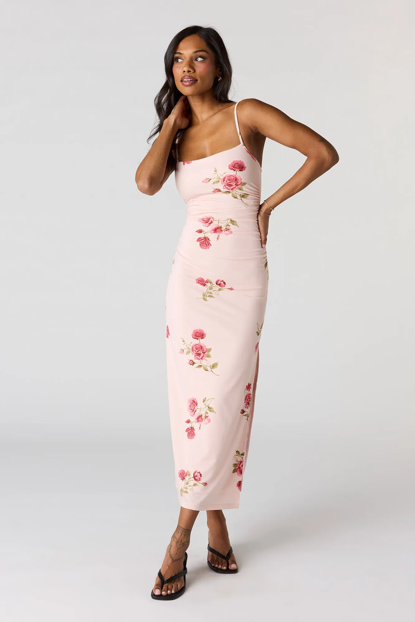 Ruched Bodycon Midi Dress sold by Urban Planet product image thumbnail 4