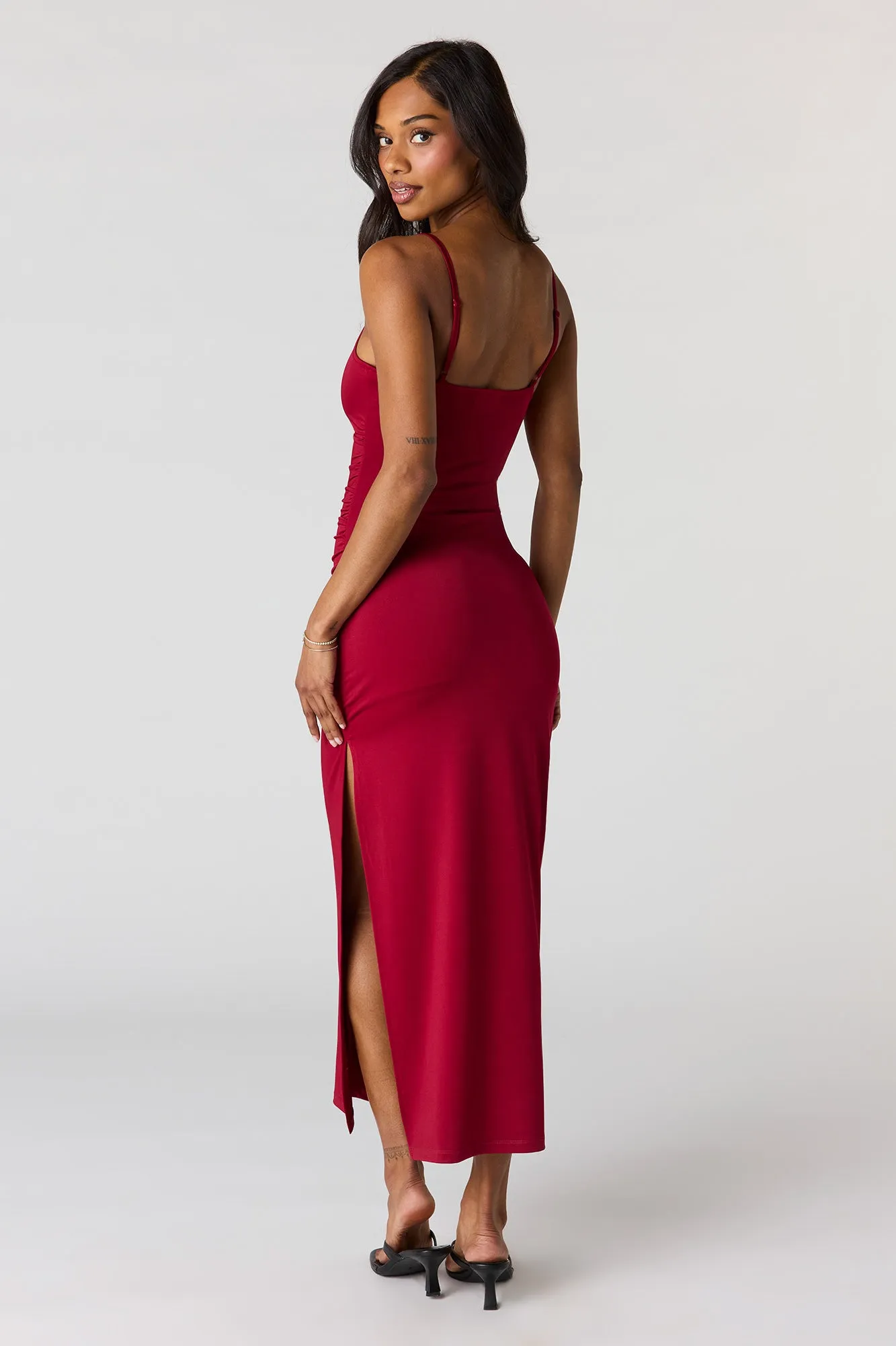 Ruched Bodycon Midi Dress sold by Urban Planet product image thumbnail 2