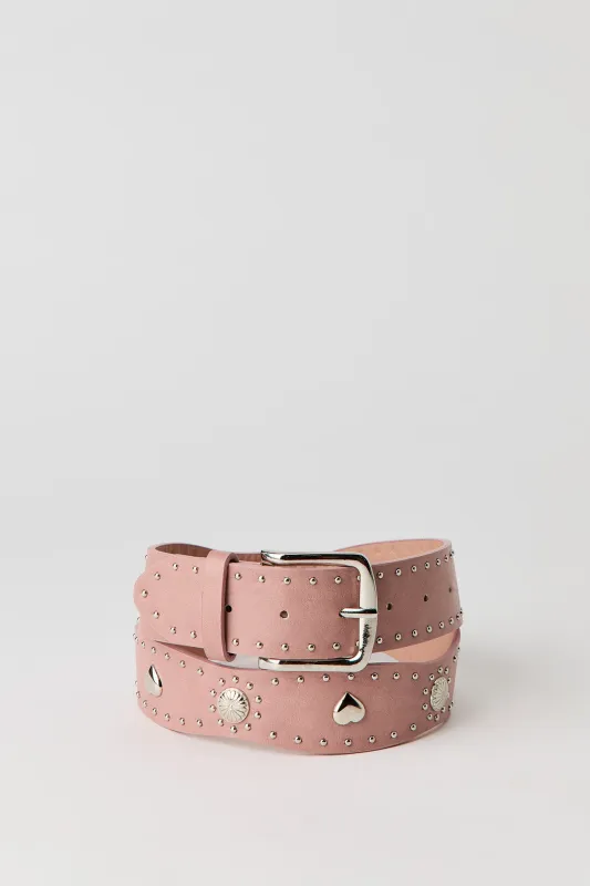 Faux Leather Studded Belt sold by Urban Planet