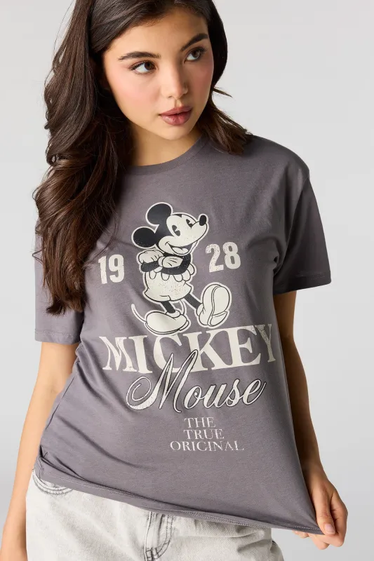 Mickey Mouse Graphic Boyfriend T-Shirt sold by Urban Planet