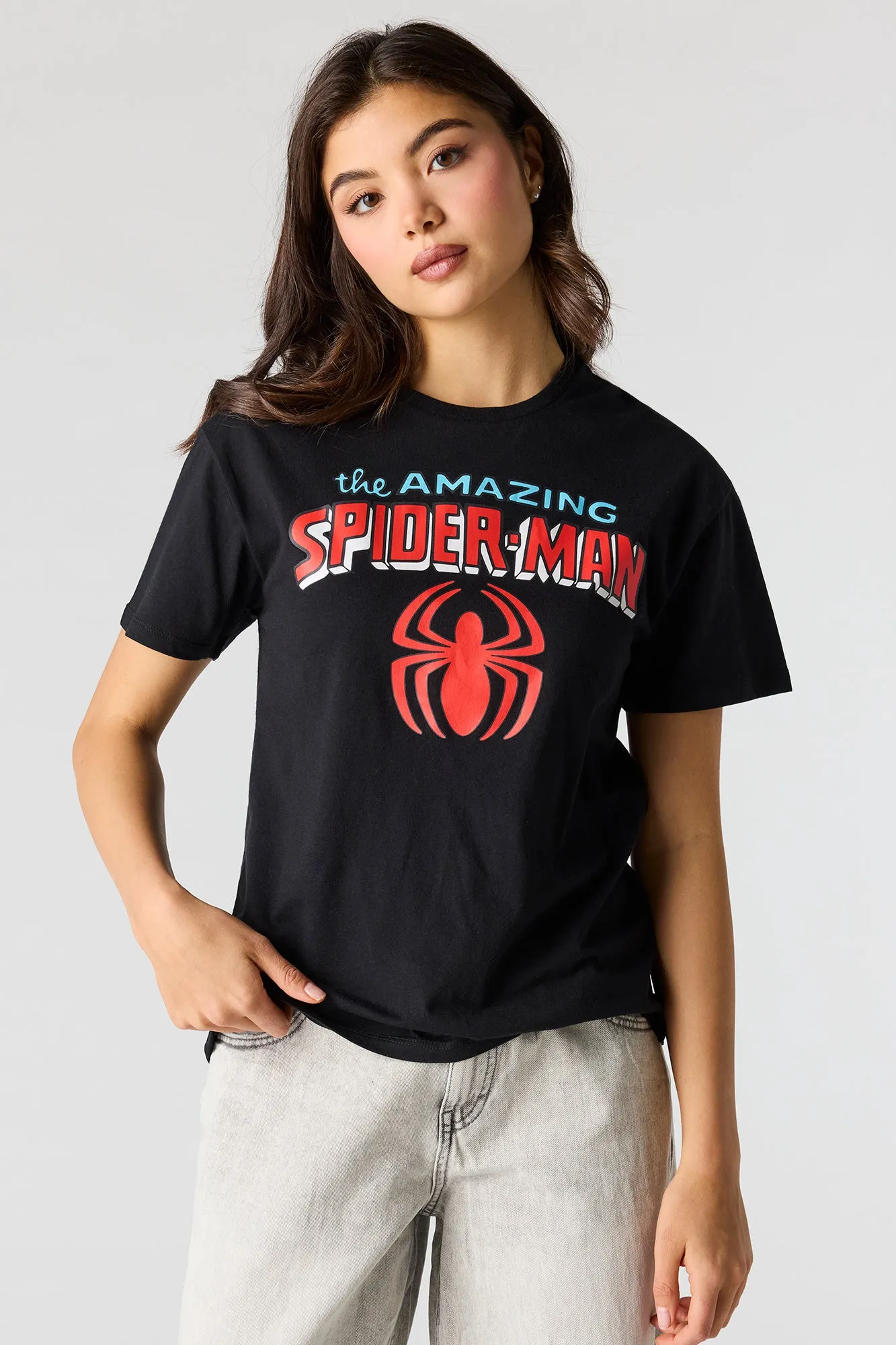 Spider-Man Graphic Boyfriend T-Shirt sold by Urban Planet product image thumbnail 2