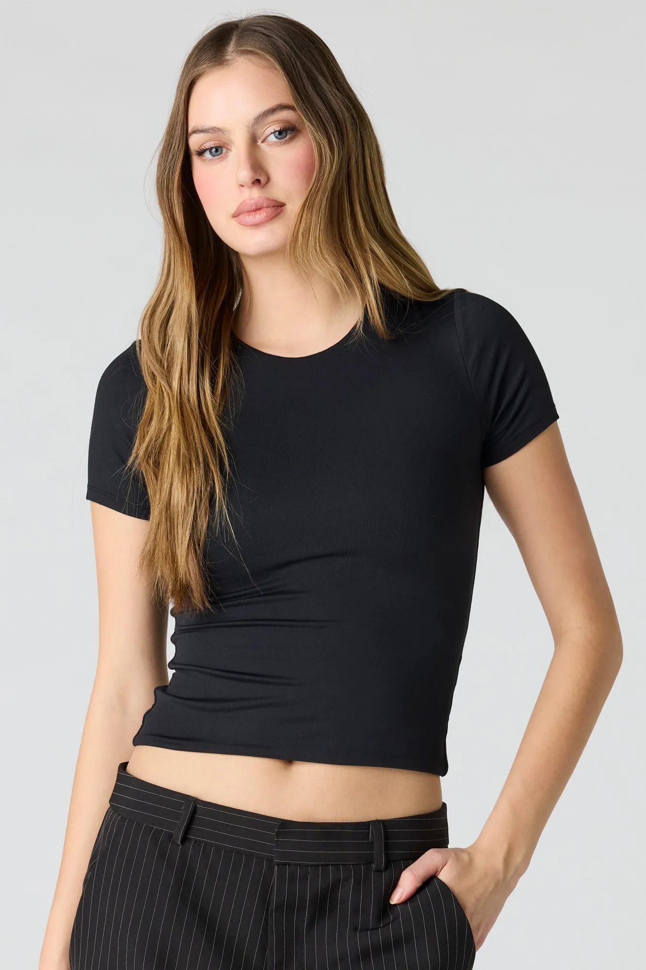 Contour Crew Neck T-Shirt sold by Urban Planet product image thumbnail 4