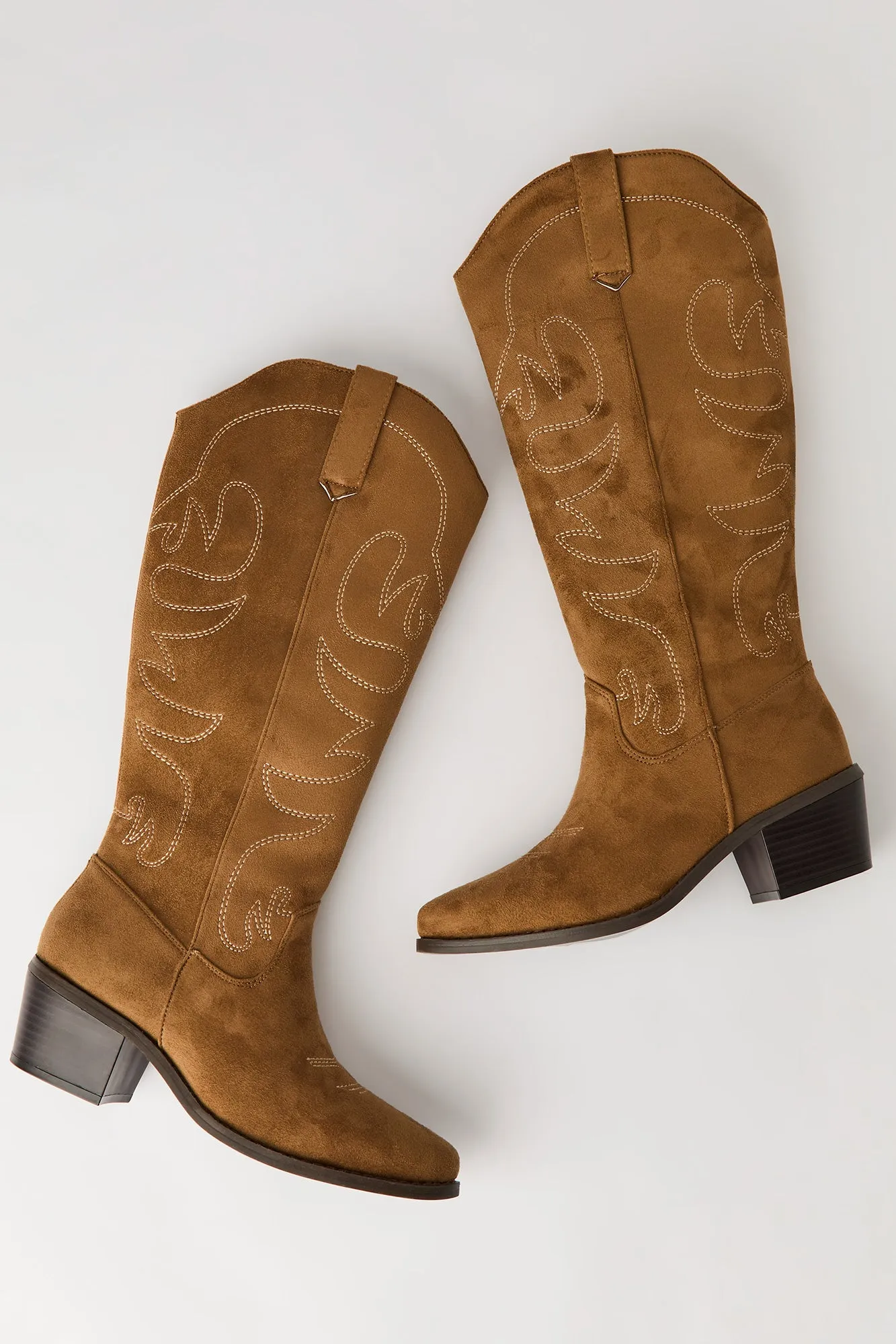 Faux Suede Cowboy Boot sold by Urban Planet product image thumbnail 4