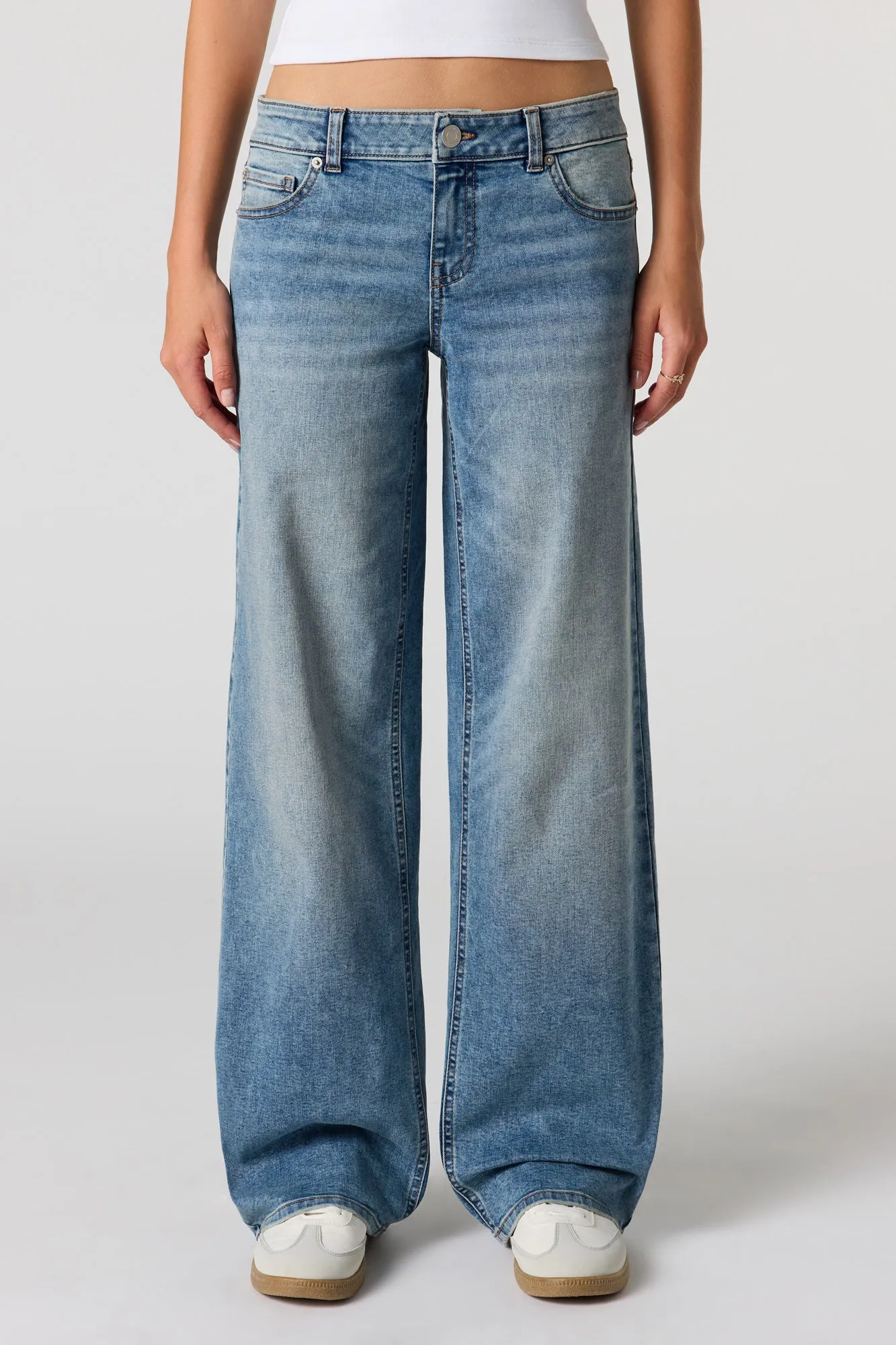 Stretch Low Rise Baggy Vintage Medium Jean sold by Urban Planet product image thumbnail 2