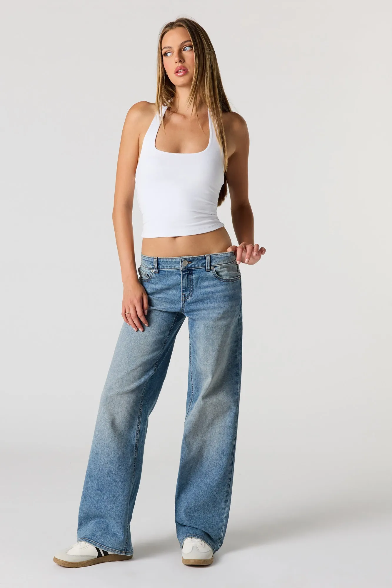 Stretch Low Rise Baggy Vintage Medium Jean sold by Urban Planet