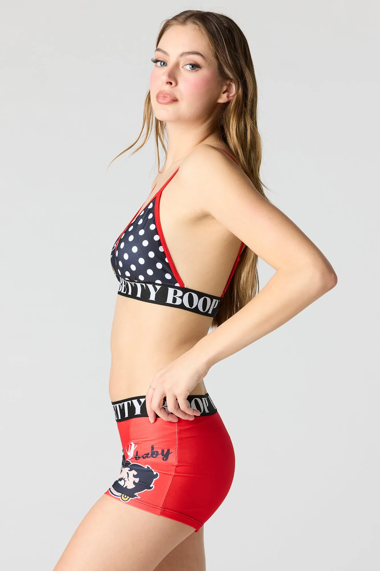 Betty Boop Triangle Bra & Boy Short Set sold by Urban Planet product image thumbnail 2