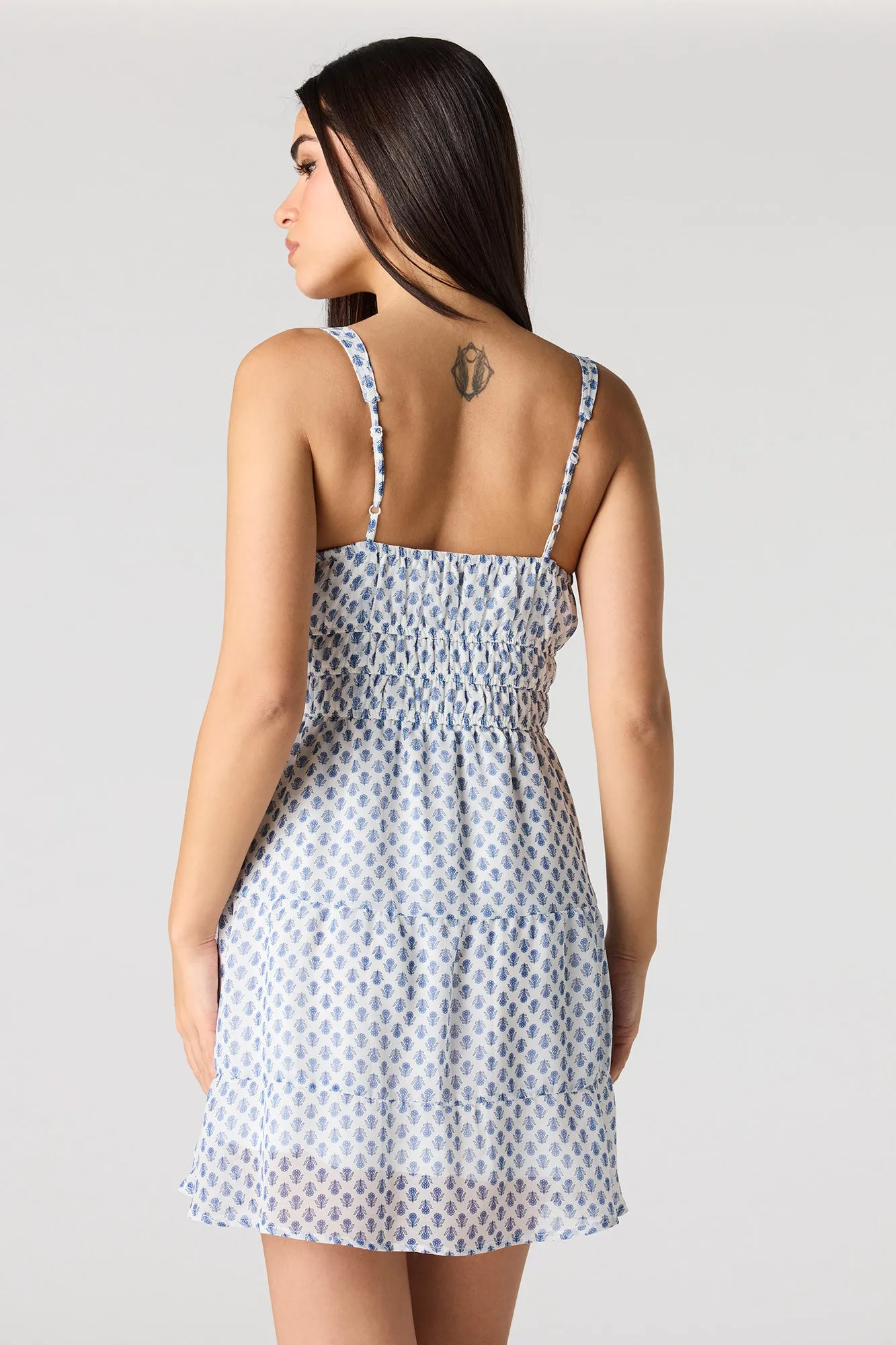 Chiffon Tiered Mini Dress sold by Urban Planet product image thumbnail 5