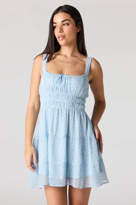 Chiffon Tiered Mini Dress sold by Urban Planet