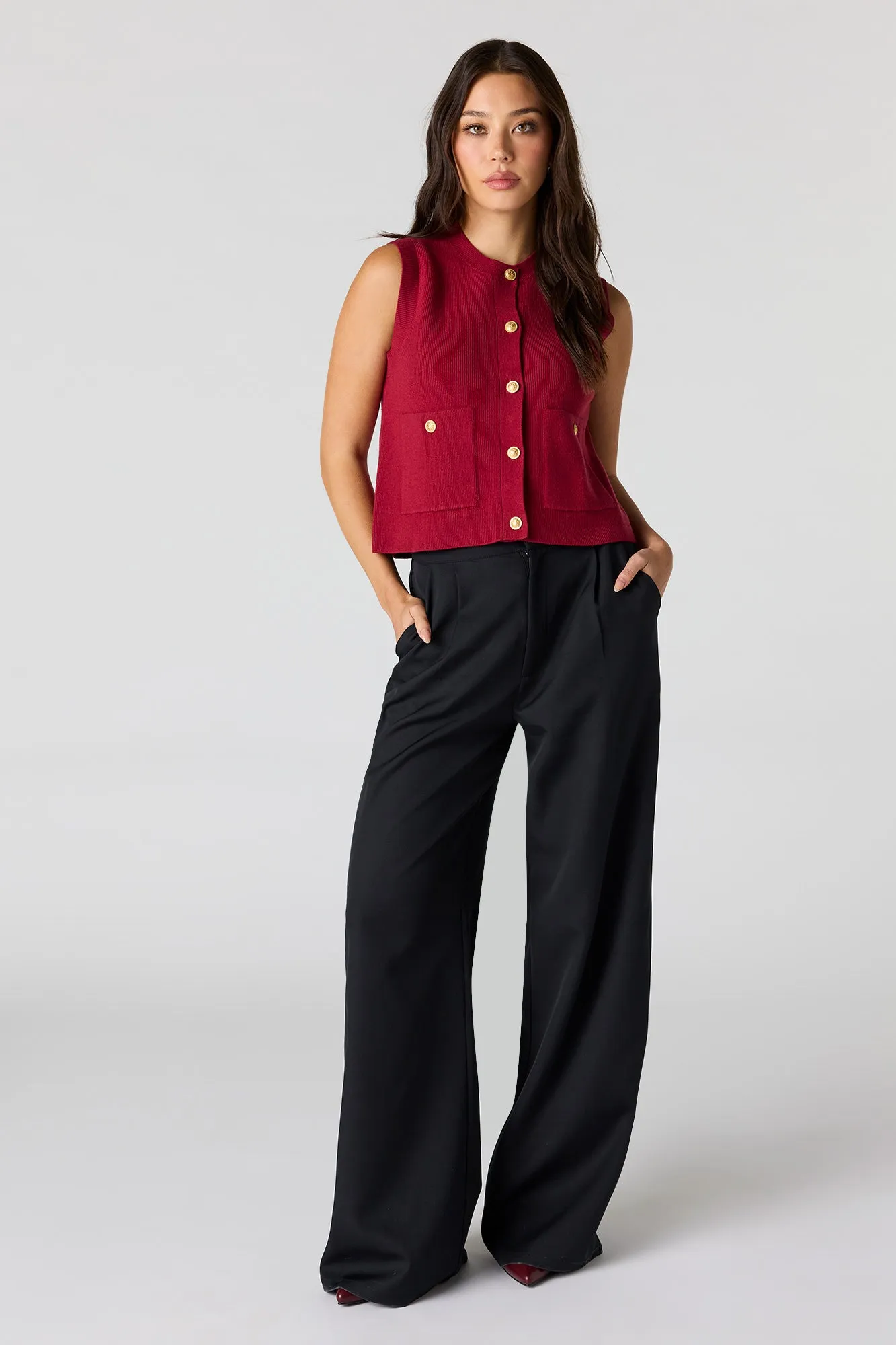 Wide Leg Dress Pant sold by Urban Planet product image thumbnail 4