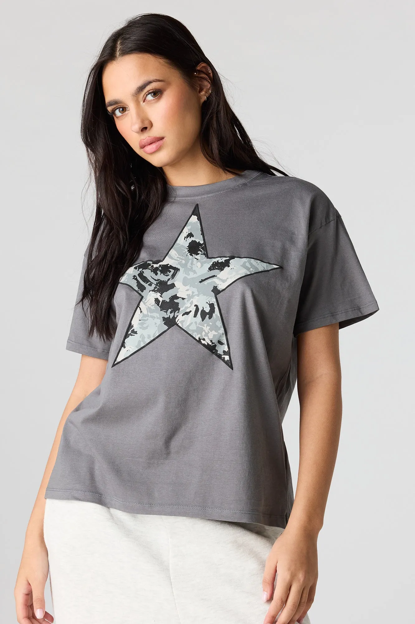 Grunge Graphic Boyfriend T-Shirt sold by Urban Planet product image thumbnail 4