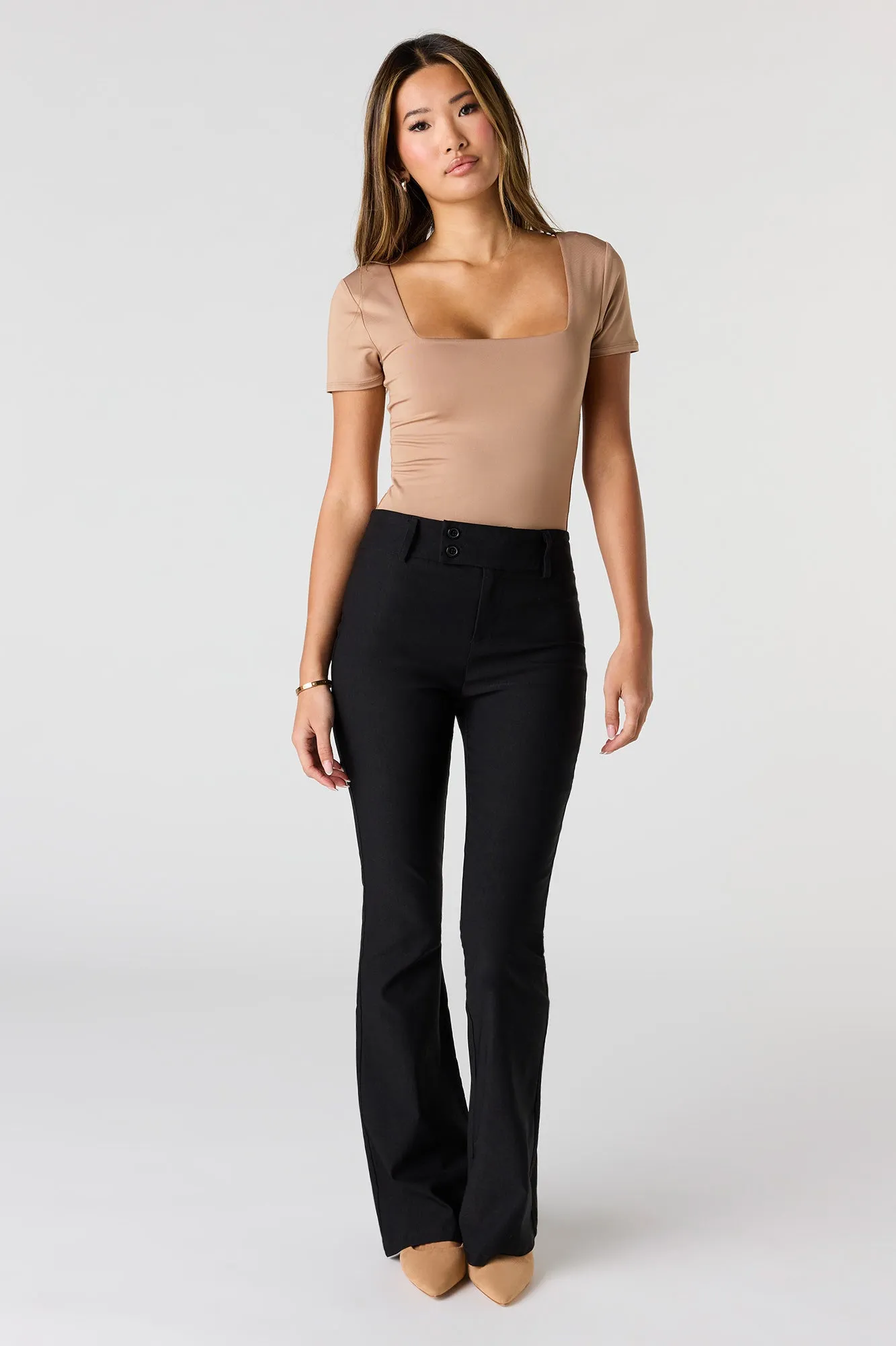 Contour Square Neck Short Sleeve Bodysuit sold by Urban Planet product image thumbnail 3