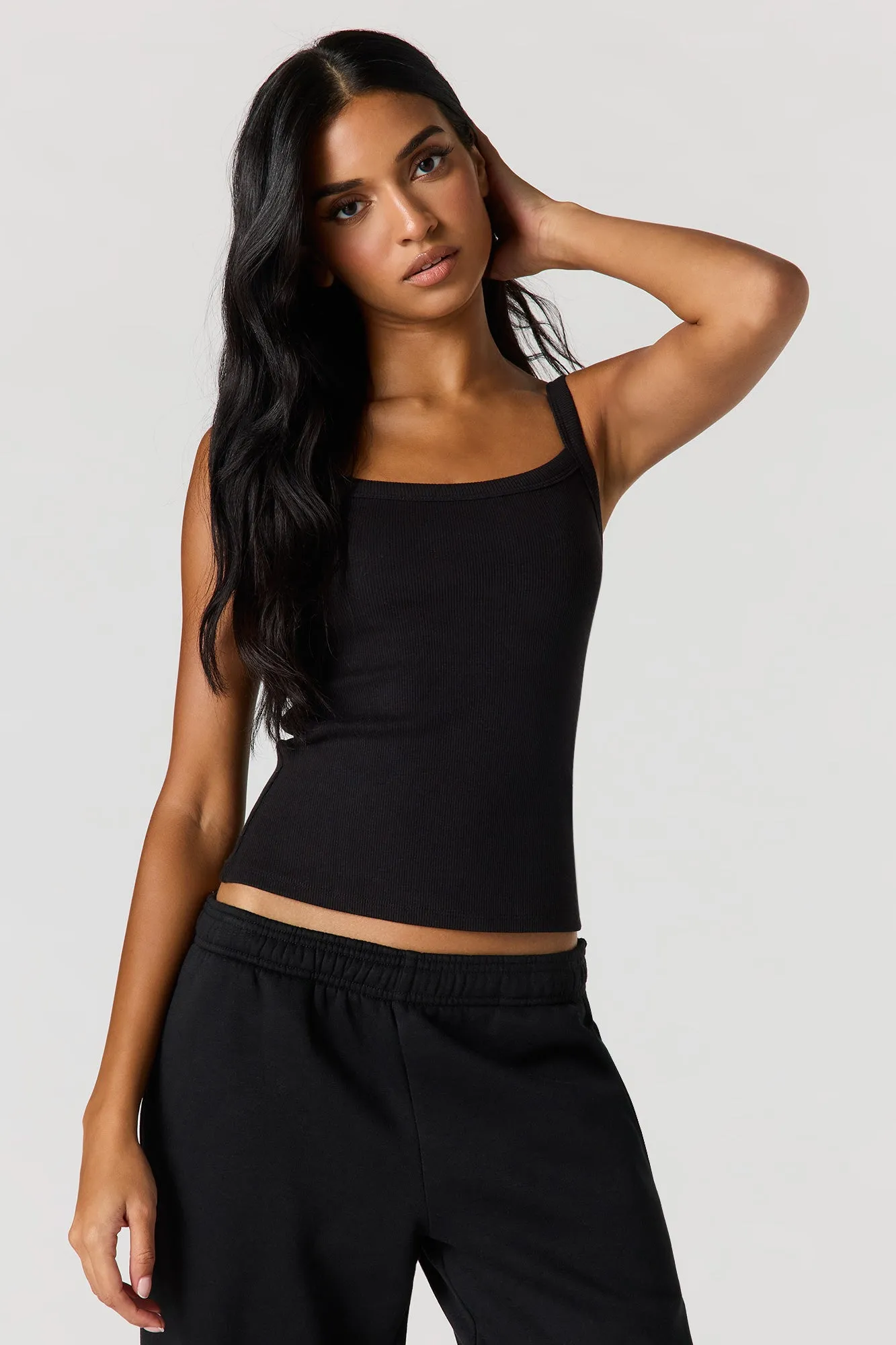 Ribbed Scoop Neck Tank sold by Urban Planet product image thumbnail 5
