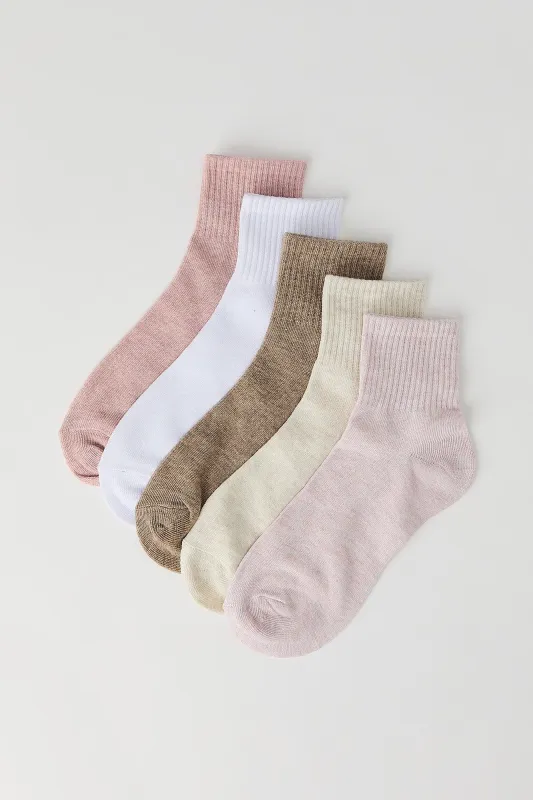 Ribbed Cuff Socks (5 Pack) made by Stitches