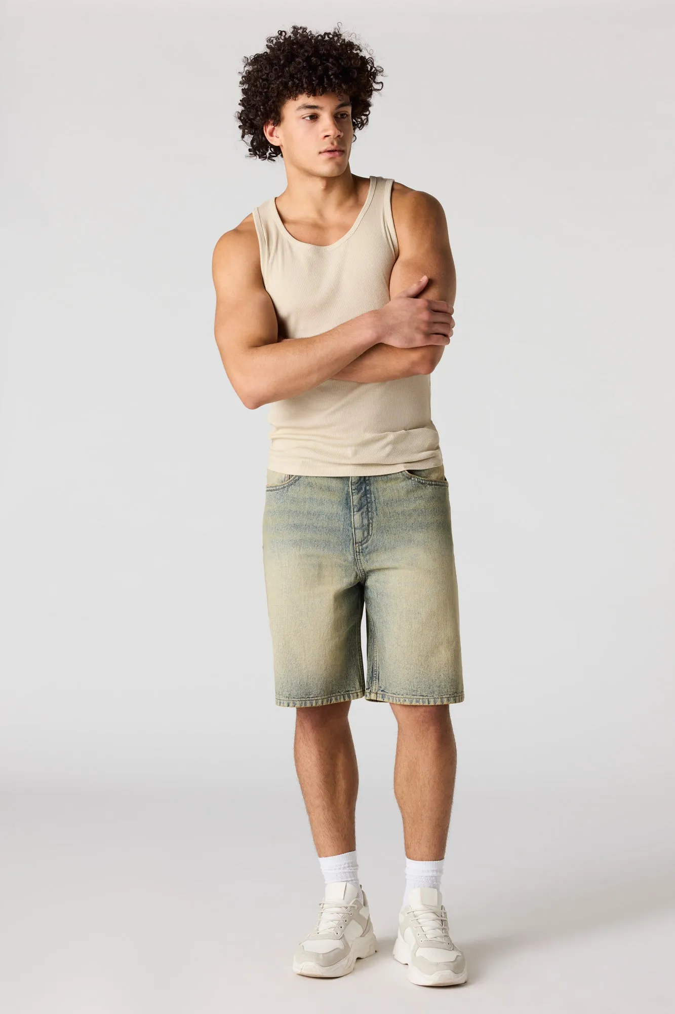 Baggy Tinted Light Denim Short sold by Urban Planet product image thumbnail 2