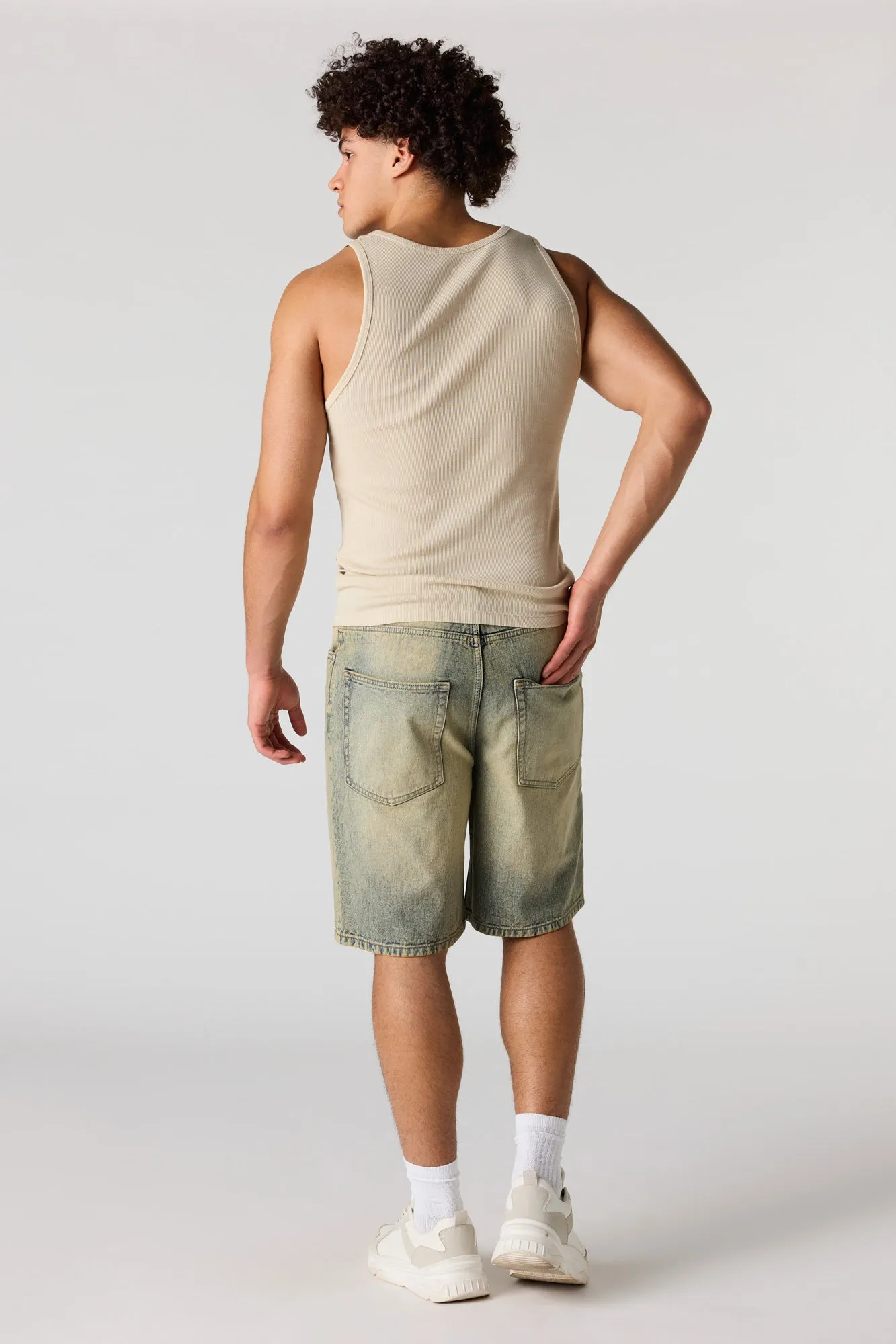 Baggy Tinted Light Denim Short sold by Urban Planet product image thumbnail 3