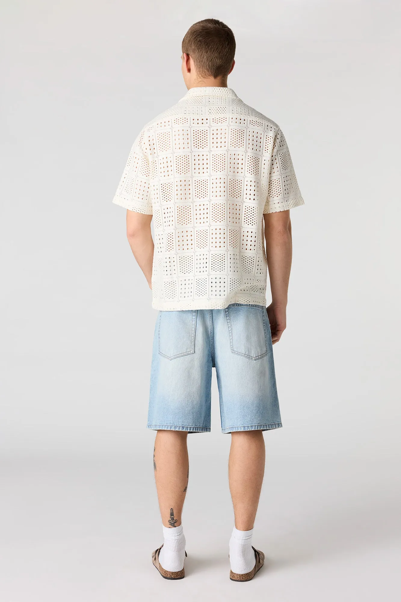 Baggy Light Denim Short sold by Urban Planet product image thumbnail 3