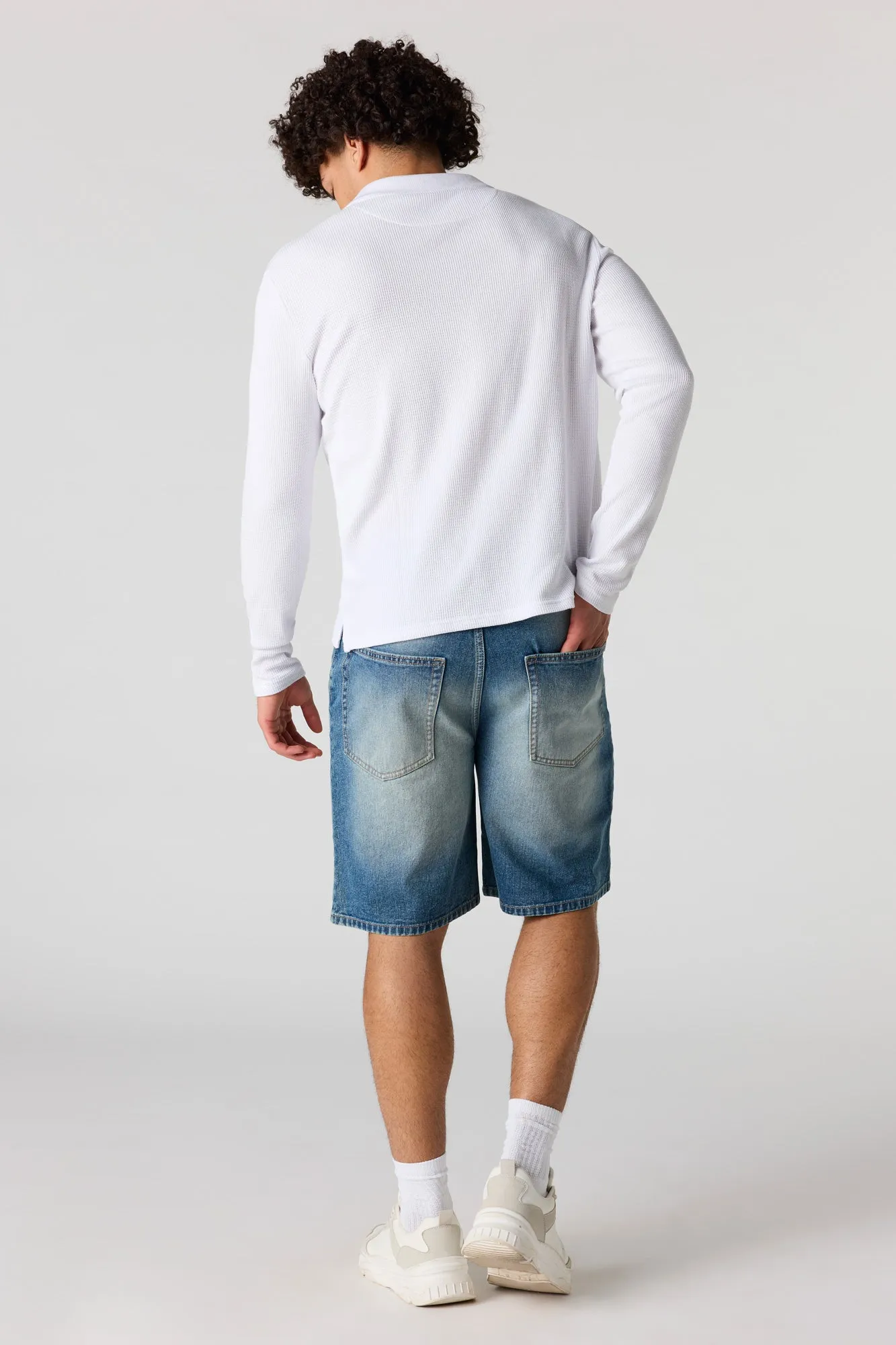 Baggy Tinted Medium Denim Short sold by Urban Planet product image thumbnail 3
