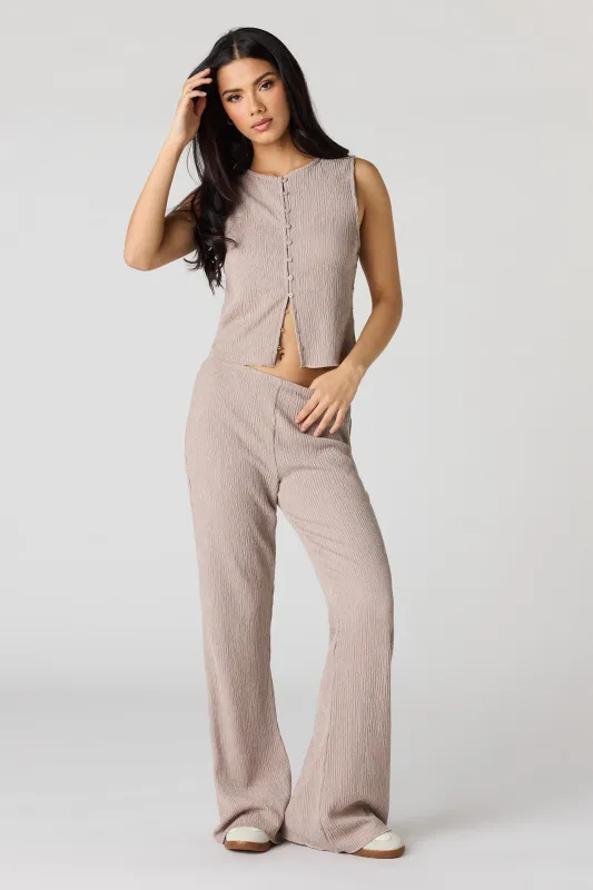 Textured Flare Pant sold by Urban Planet