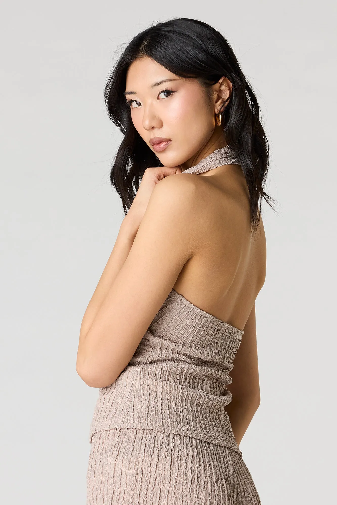 Textured Halter Top sold by Urban Planet product image thumbnail 5