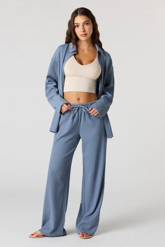 Textured Knit Wide Pant made by Stitches