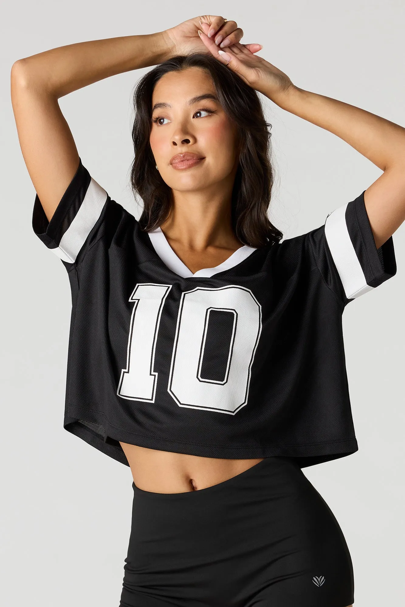 Graphic Cropped Jersey Top sold by Urban Planet product image thumbnail 4