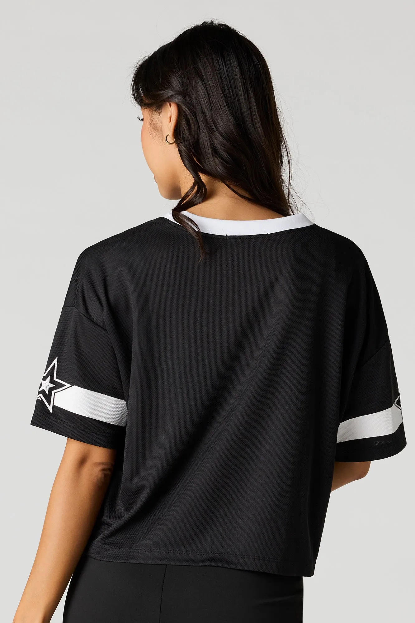 Graphic Cropped Jersey Top sold by Urban Planet product image thumbnail 5