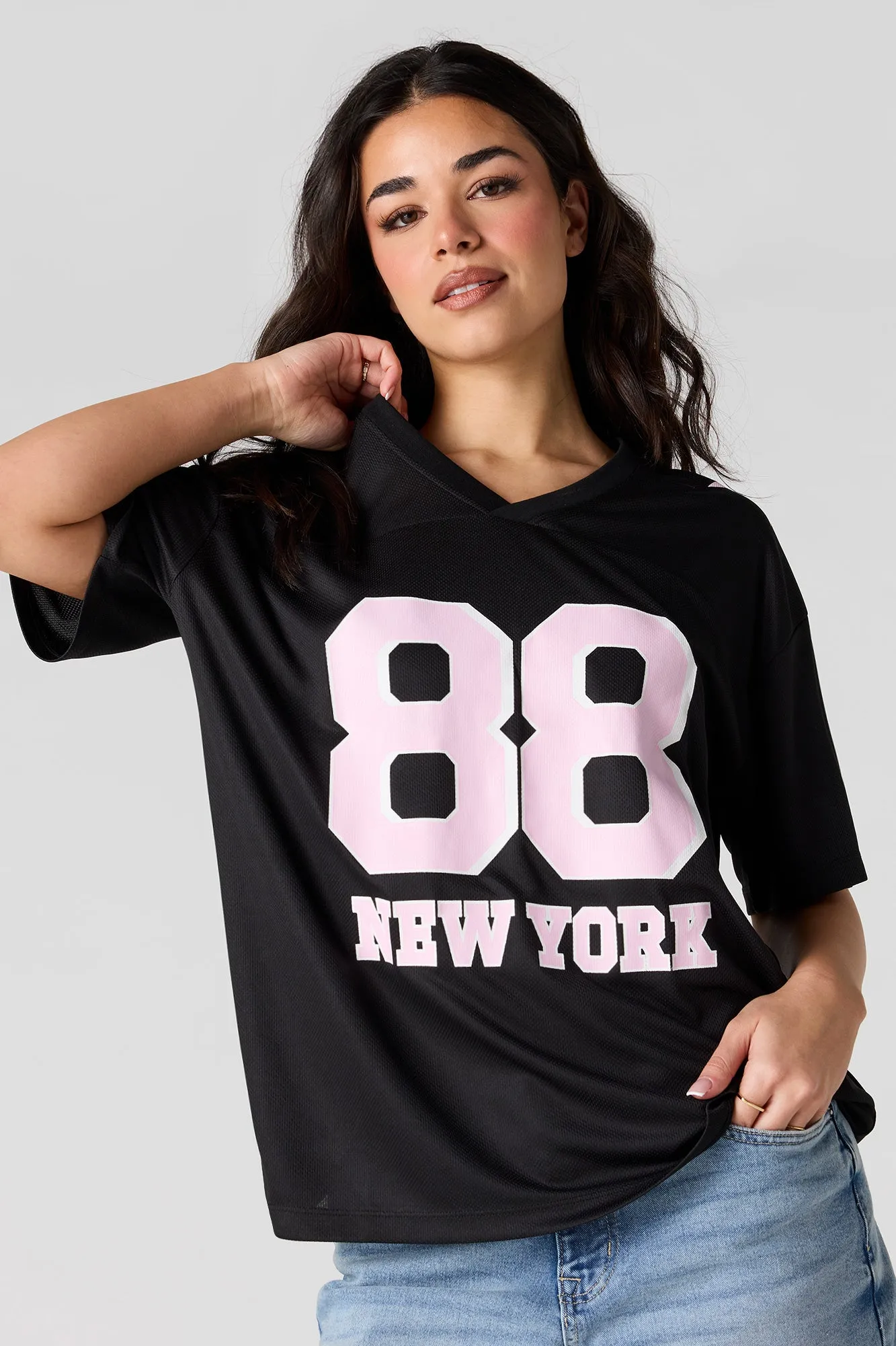 Graphic Oversized Jersey sold by Urban Planet product image thumbnail 4
