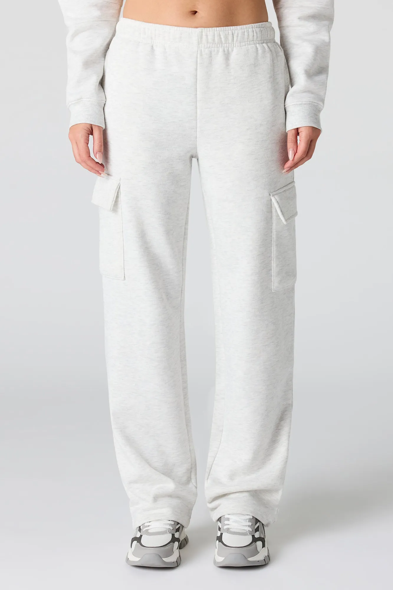 Solid Fleece Cargo Sweatpant sold by Urban Planet product image thumbnail 5