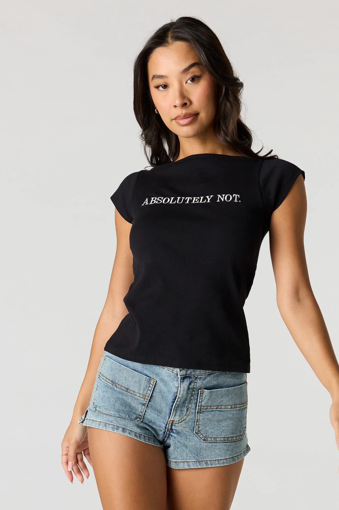 Graphic Boatneck T-Shirt sold by Urban Planet product image thumbnail 5