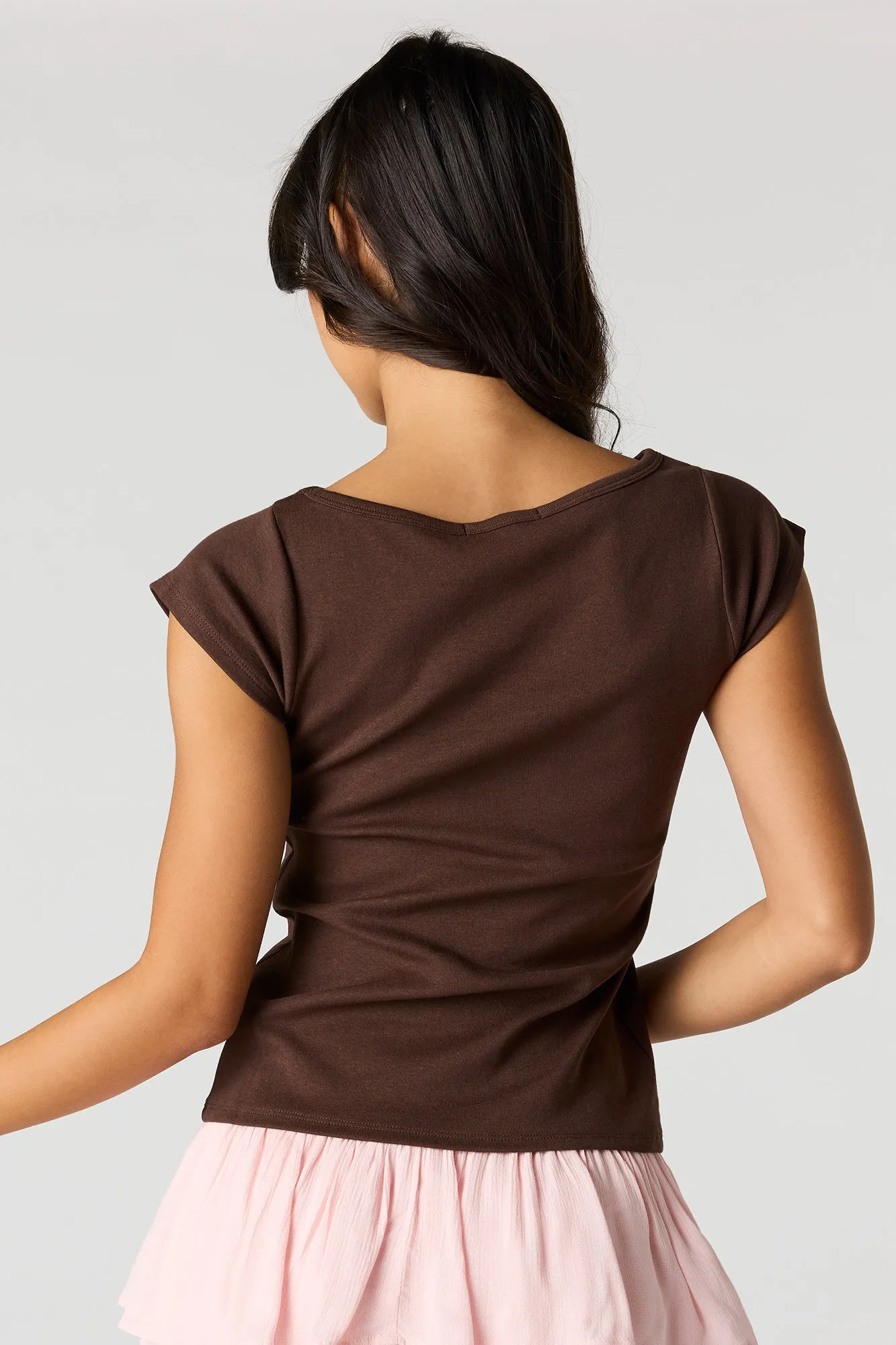 Graphic Boatneck T-Shirt sold by Urban Planet product image thumbnail 2