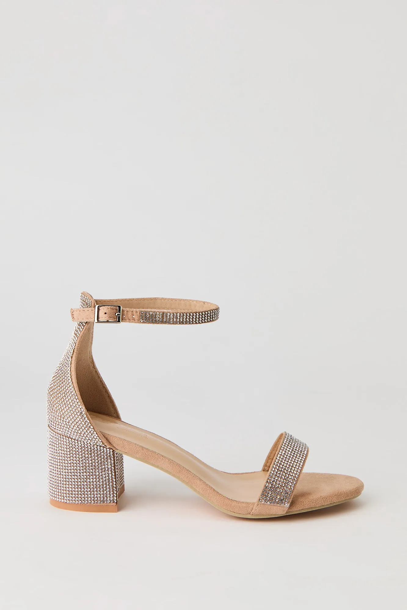 Rhinestone Band Block Heel sold by Urban Planet