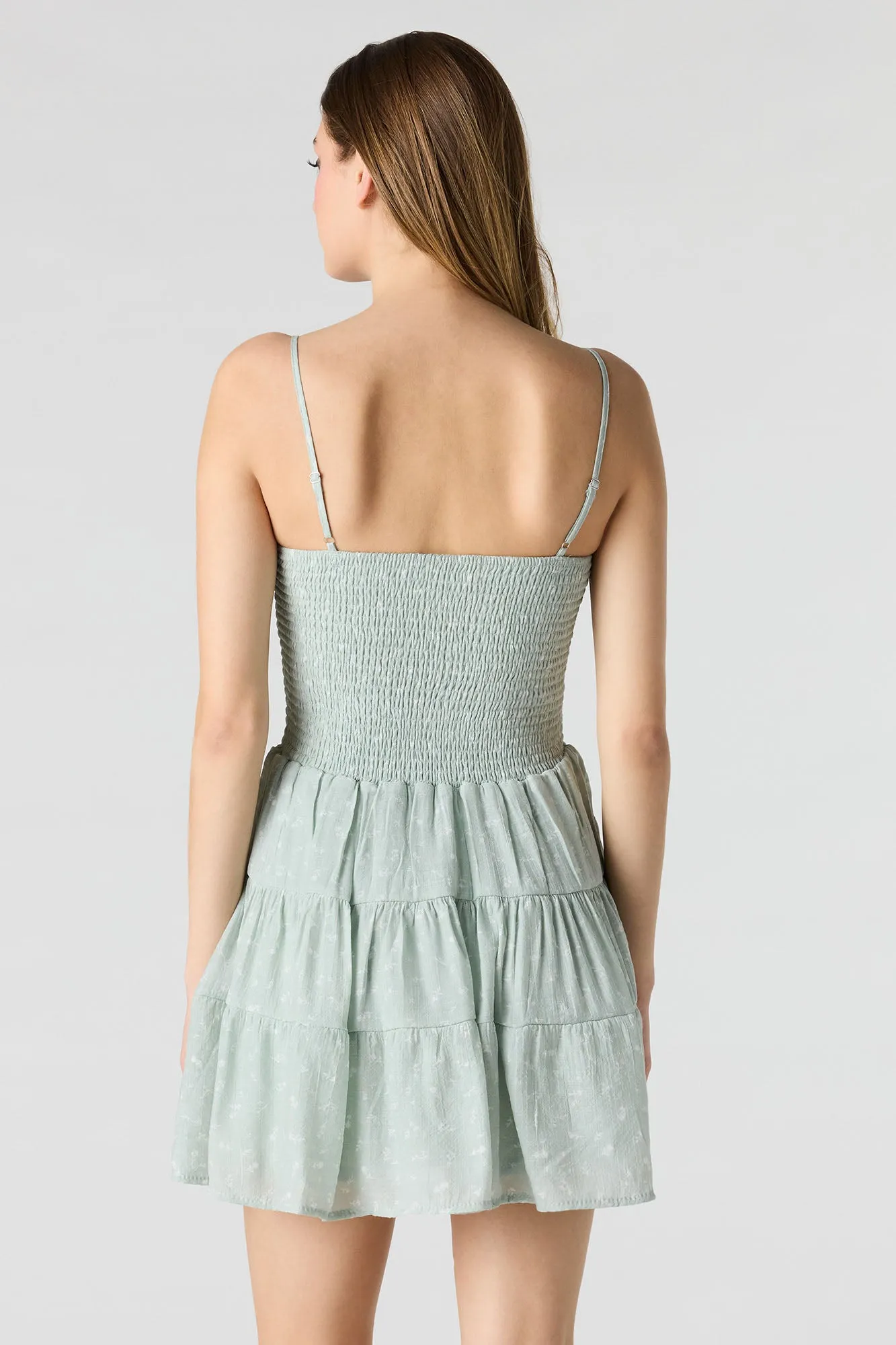 Smocked Tiered Mini Dress sold by Urban Planet product image thumbnail 2