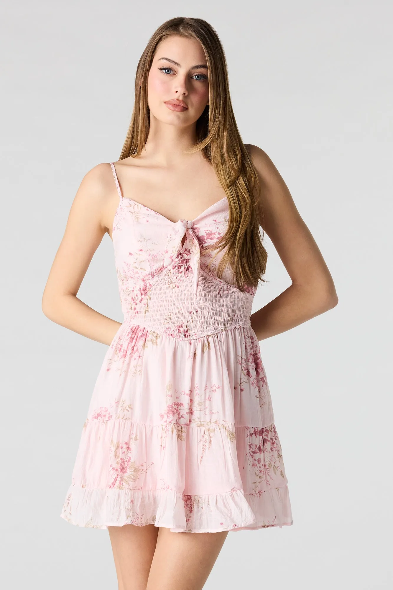 Sweetheart Tie Front Mini Dress sold by Urban Planet