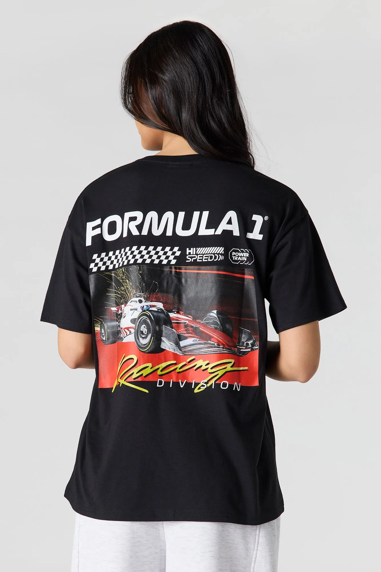 Formula 1 Graphic Boyfriend T-Shirt sold by Urban Planet product image thumbnail 2