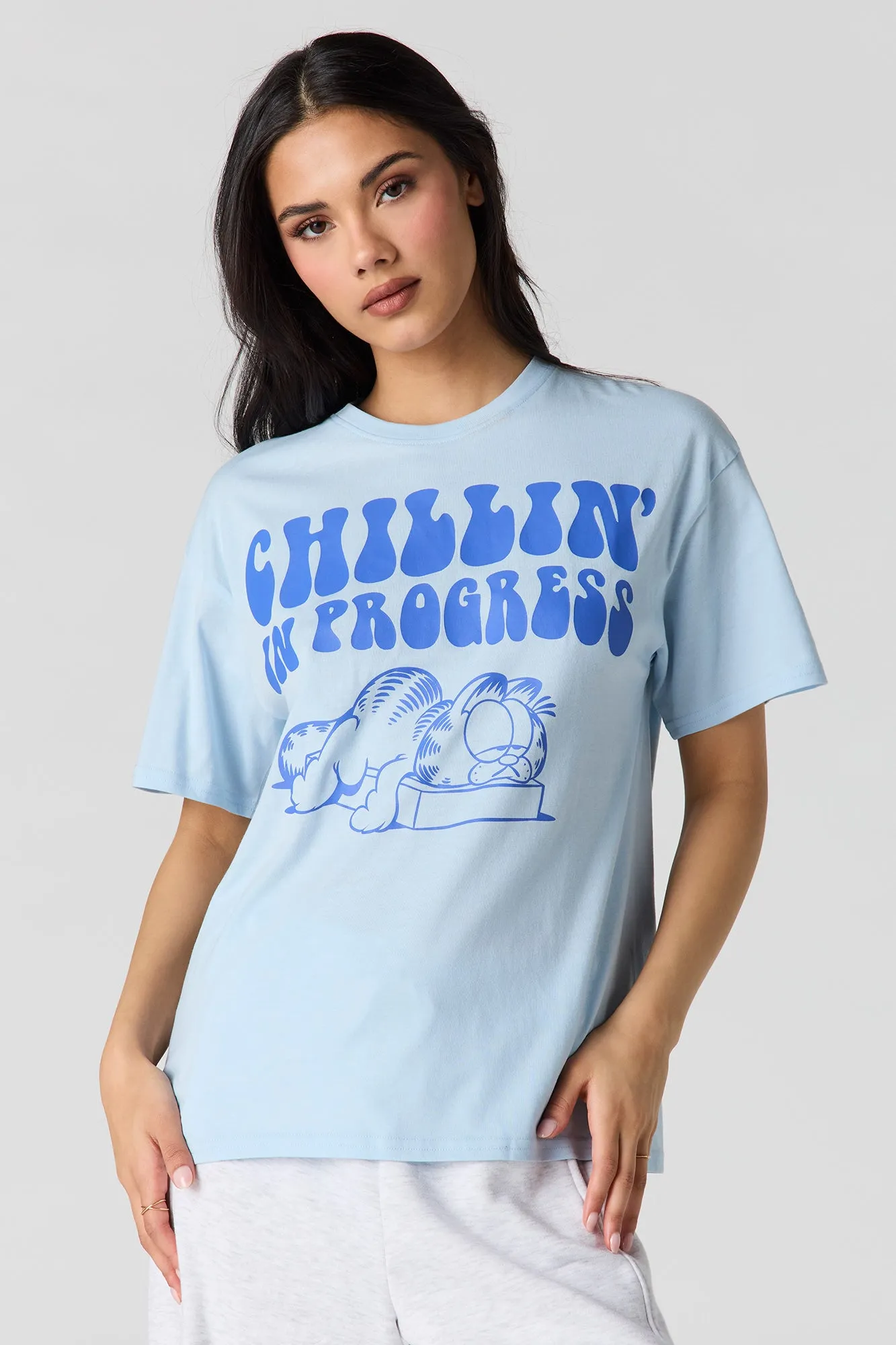 Garfield HD Print Boyfriend T-Shirt sold by Urban Planet product image thumbnail 2