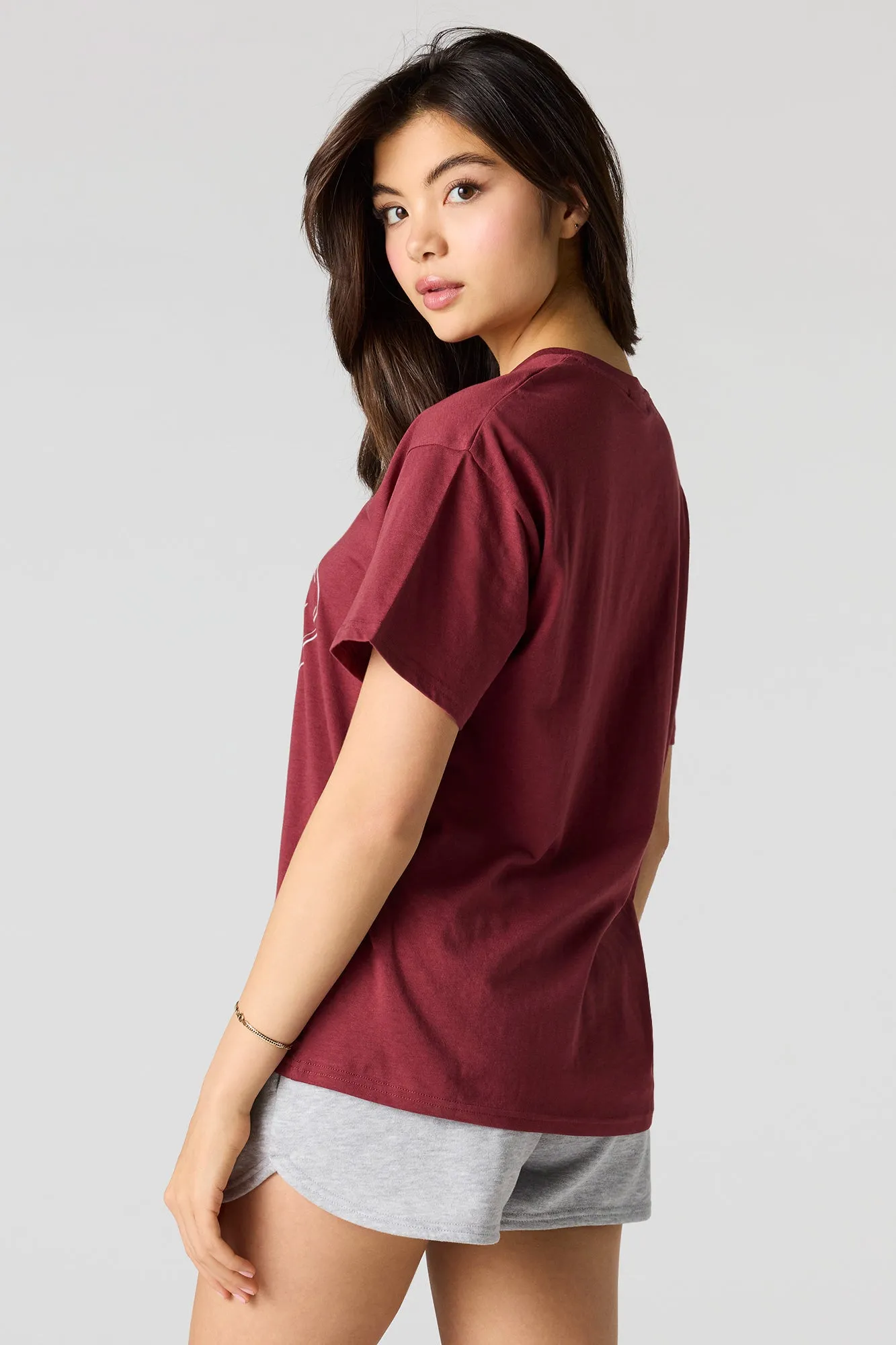 Cartoon Graphic Boyfriend T-Shirt sold by Urban Planet product image thumbnail 2