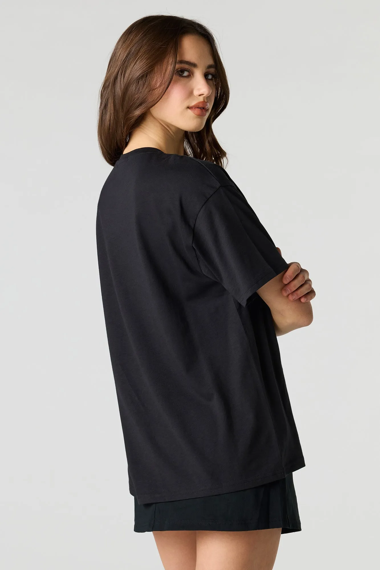 Cartoon Graphic Boyfriend T-Shirt sold by Urban Planet product image thumbnail 5