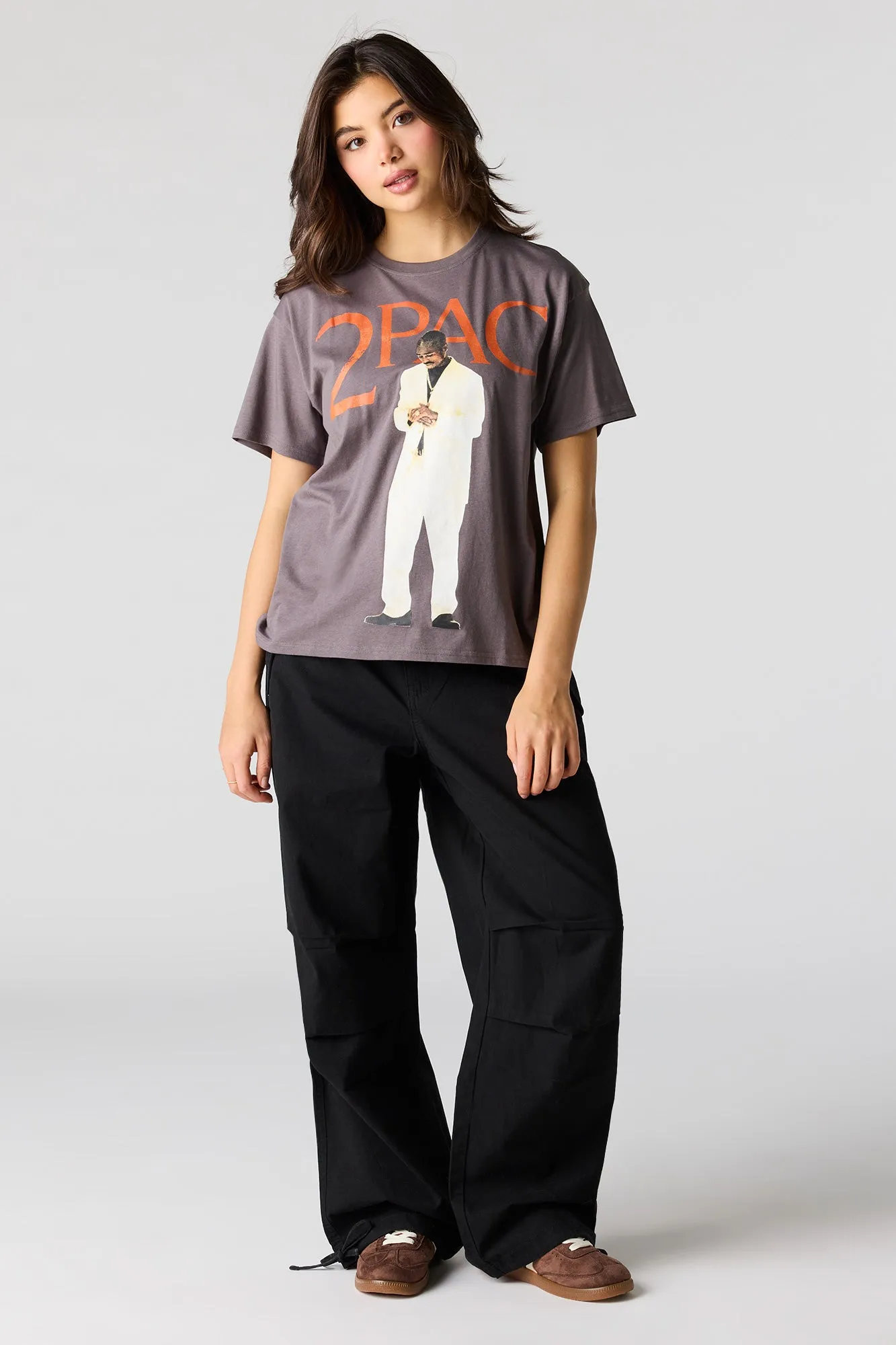 Tupac Graphic Boyfriend T-Shirt sold by Urban Planet product image thumbnail 3