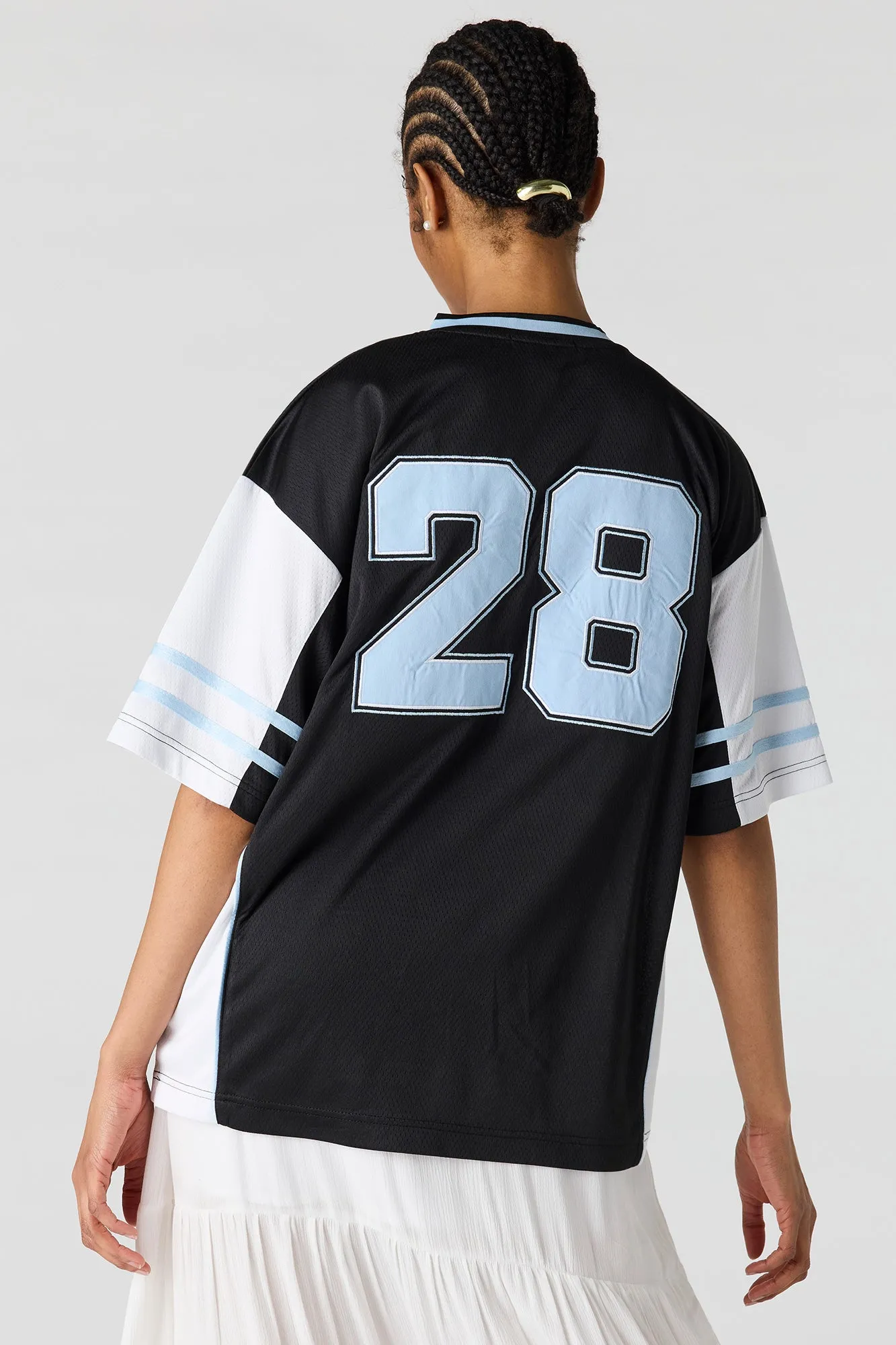 Colourblock Graphic Jersey Top sold by Urban Planet product image thumbnail 2