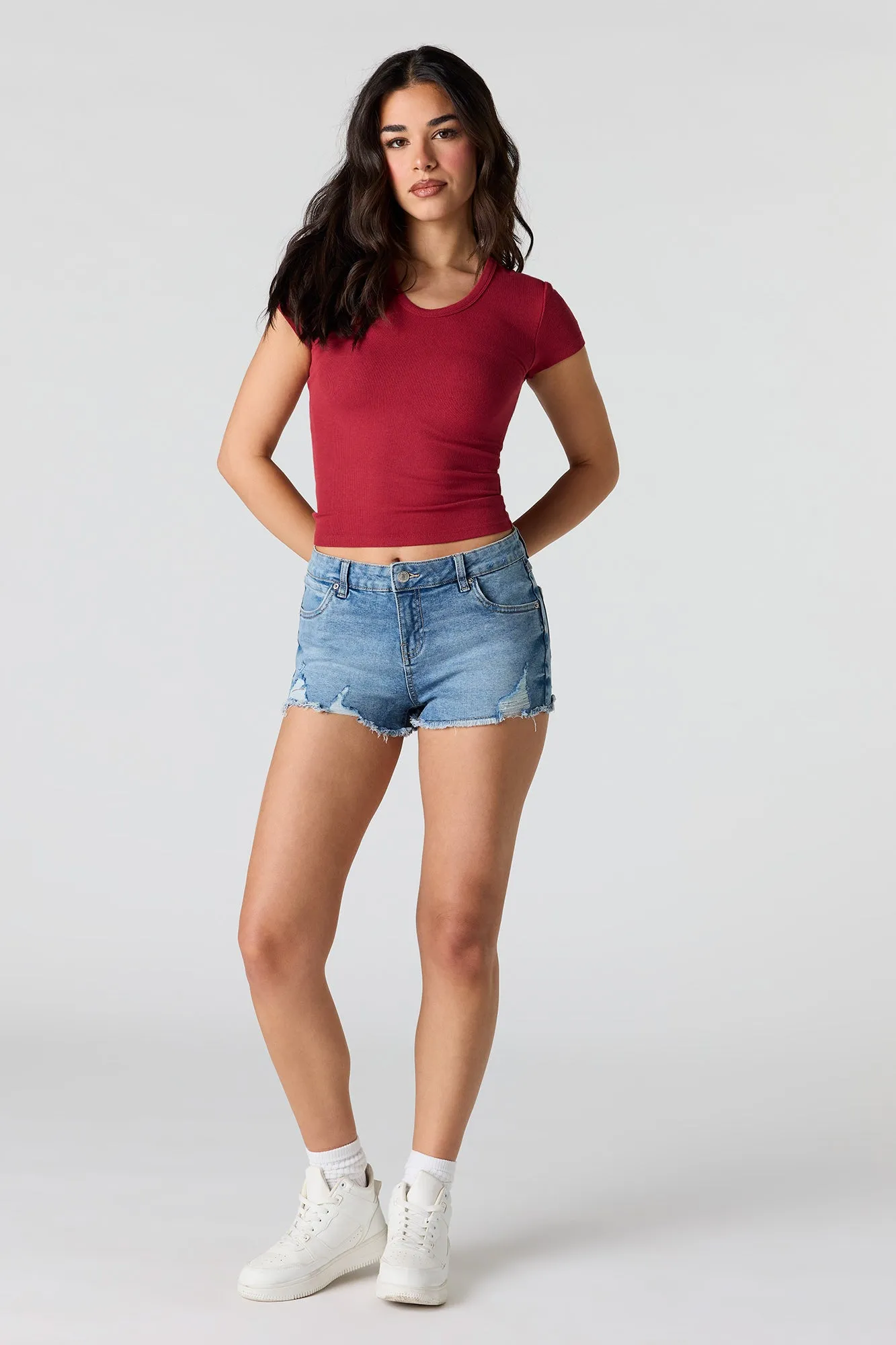 Ribbed T-Shirt sold by Urban Planet product image thumbnail 3
