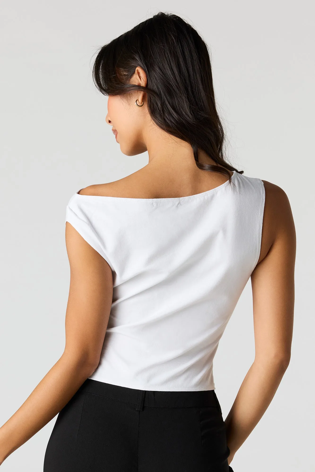 Snap Button Asymmetrical Top sold by Urban Planet product image thumbnail 2