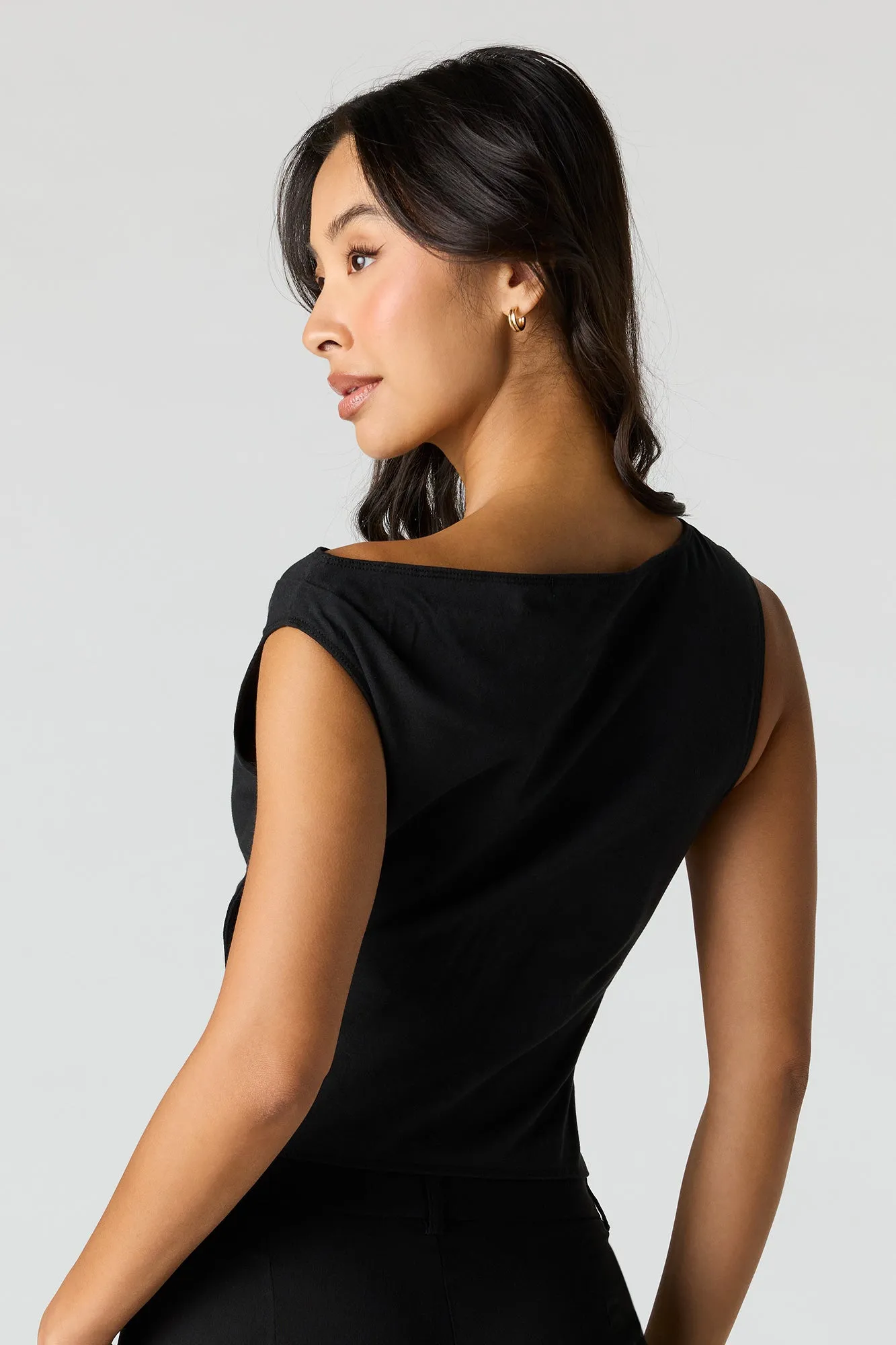 Snap Button Asymmetrical Top sold by Urban Planet product image thumbnail 5