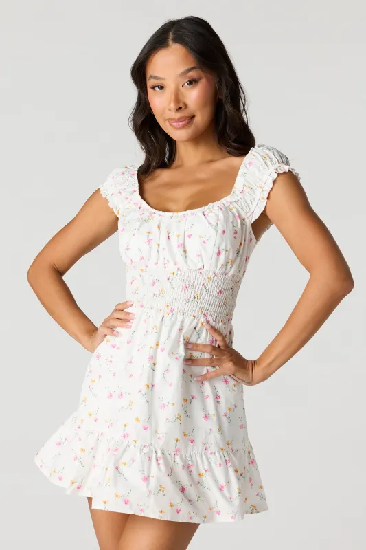 Smocked Waist Mini Romper Dress made by Urban Planet