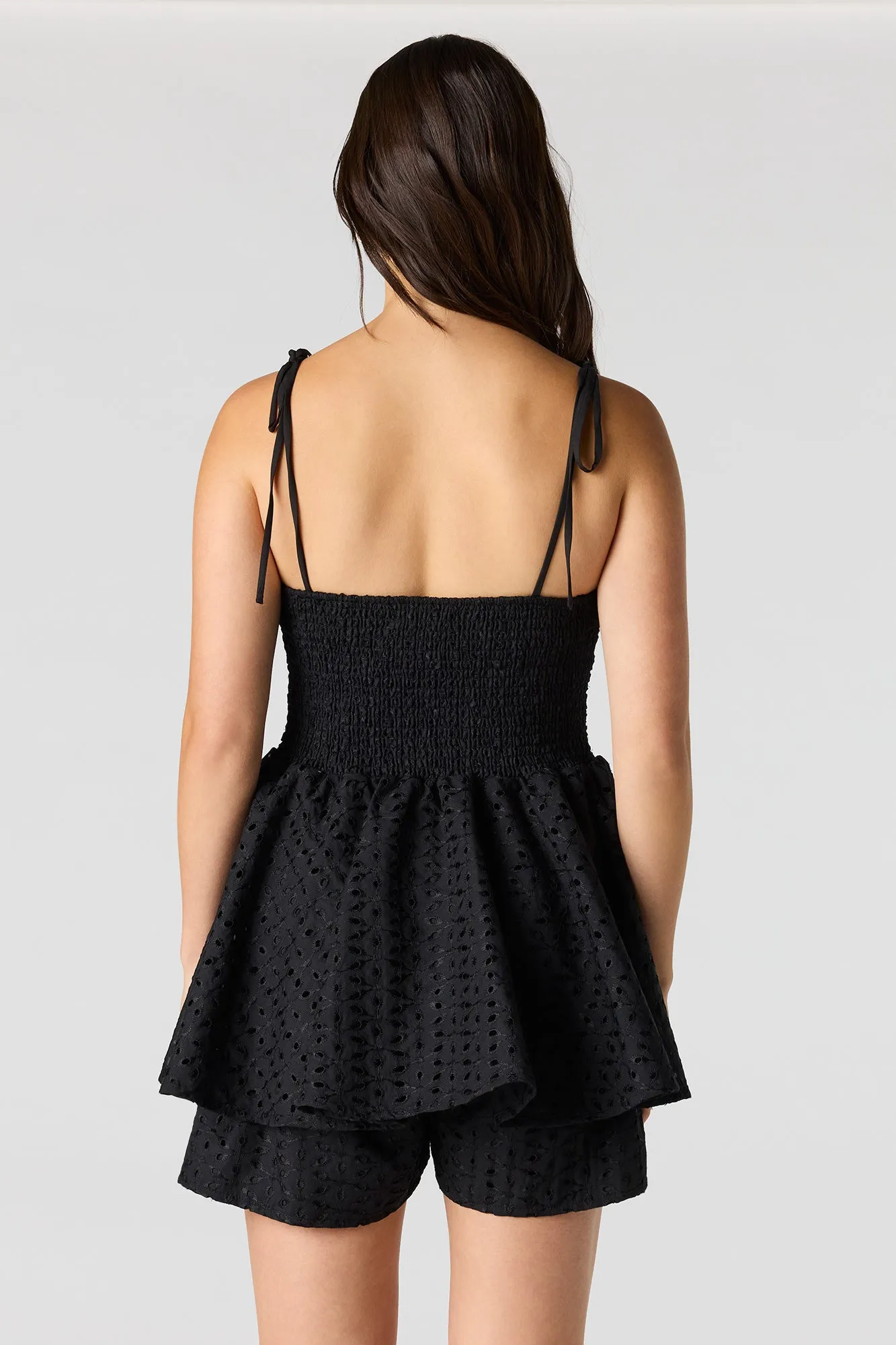 Eyelet Flowy Romper sold by Urban Planet product image thumbnail 5