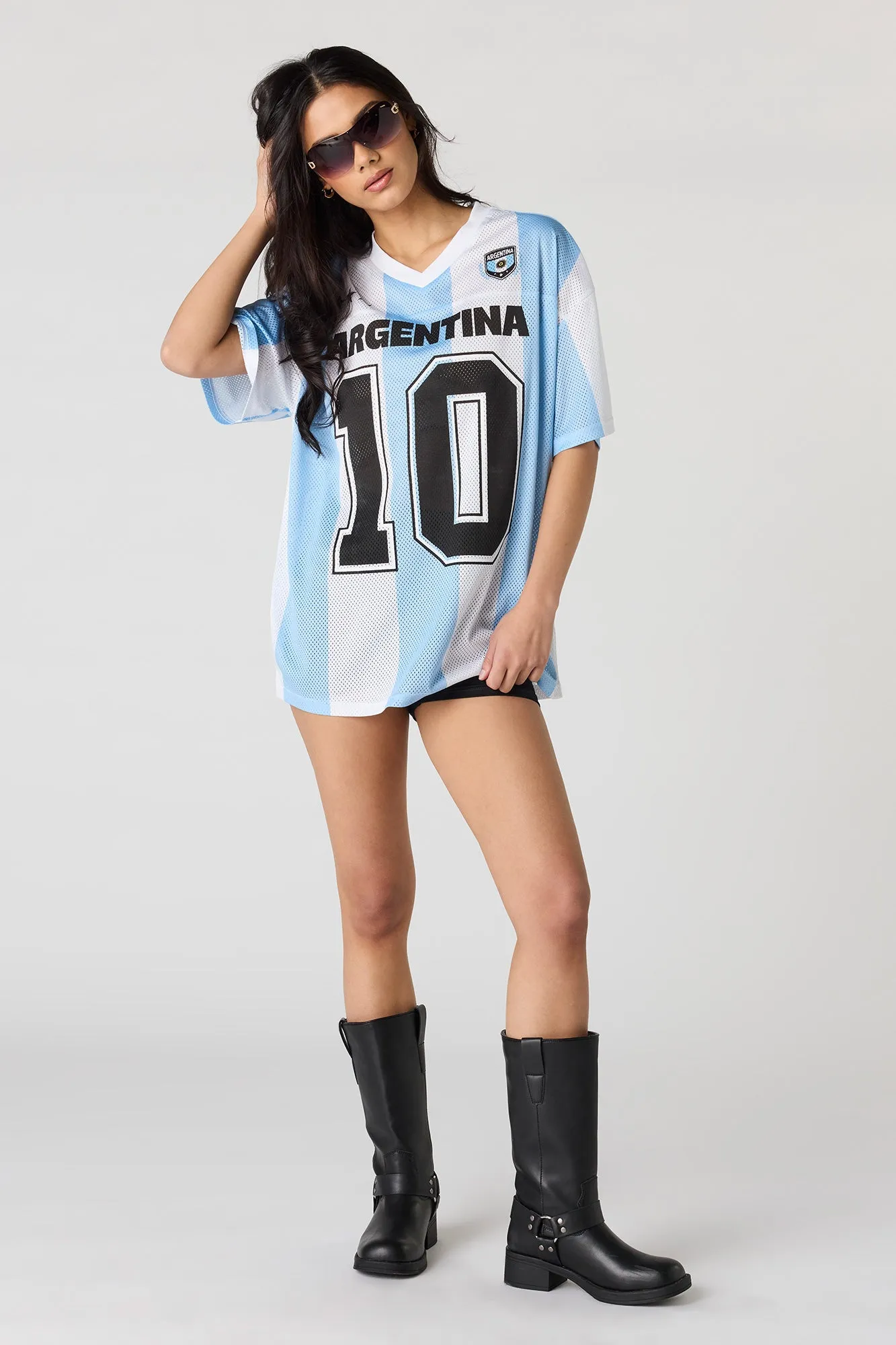 Argentina Mesh Soccer Jersey sold by Urban Planet product image thumbnail 3