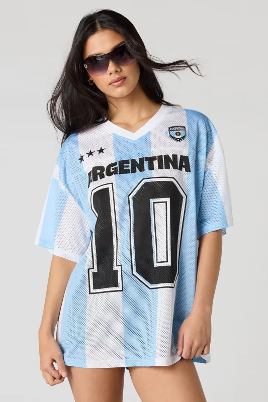 Argentina Mesh Soccer Jersey sold by Urban Planet