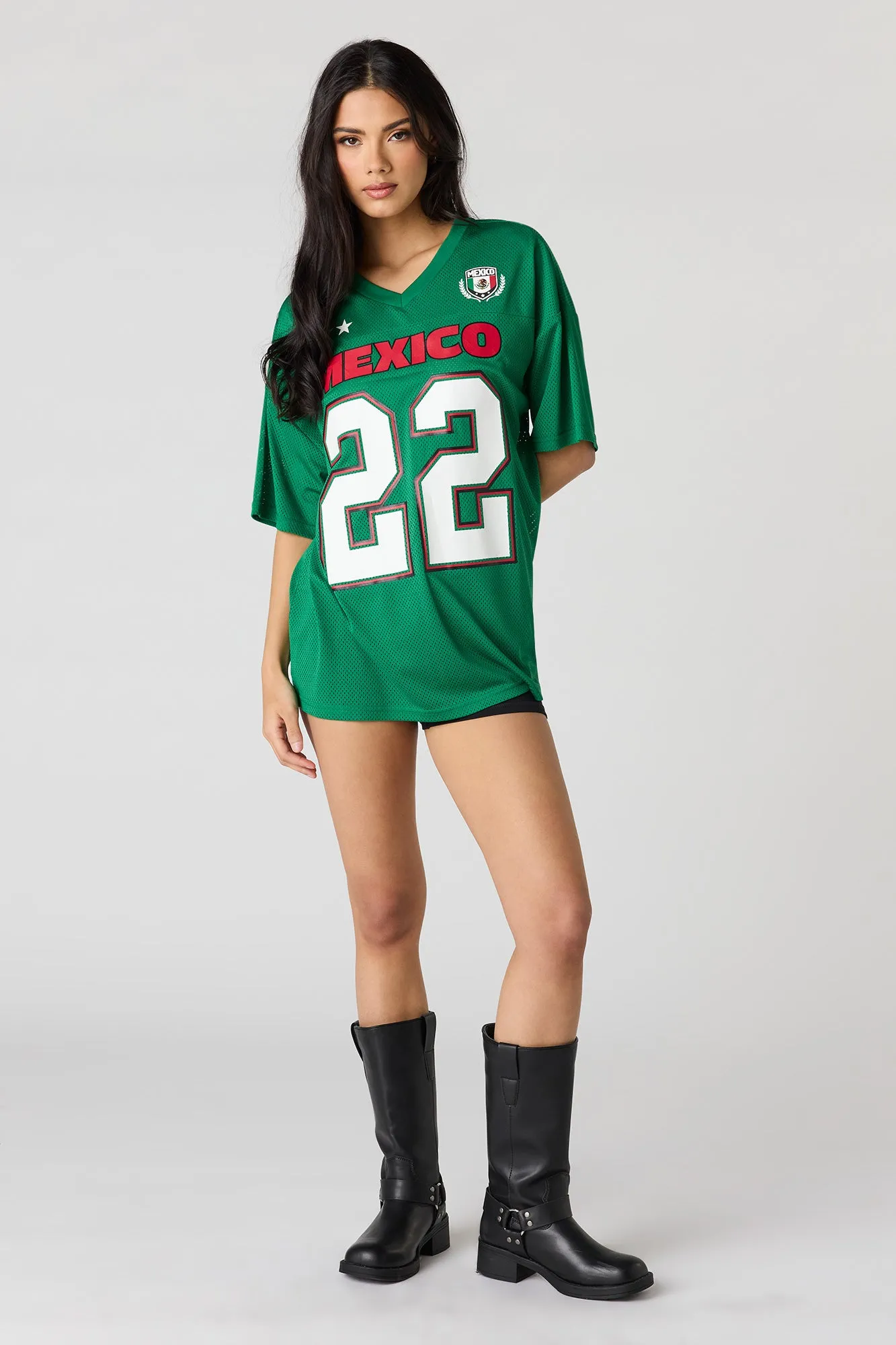 Mexico Mesh Soccer Jersey sold by Urban Planet product image thumbnail 3