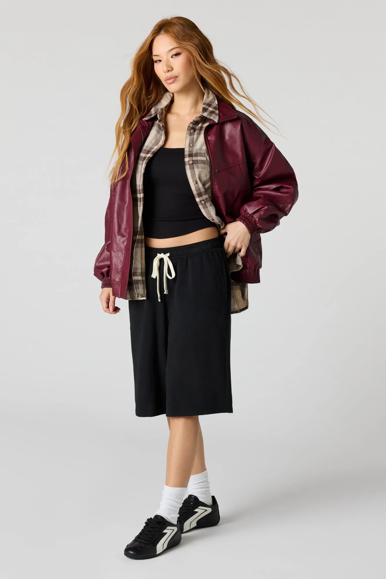 Soft Fleece Jort sold by Urban Planet