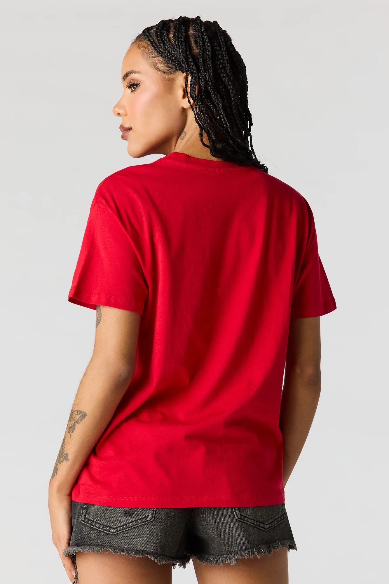 Rebel Graphic Boyfriend T-Shirt sold by Urban Planet product image thumbnail 3